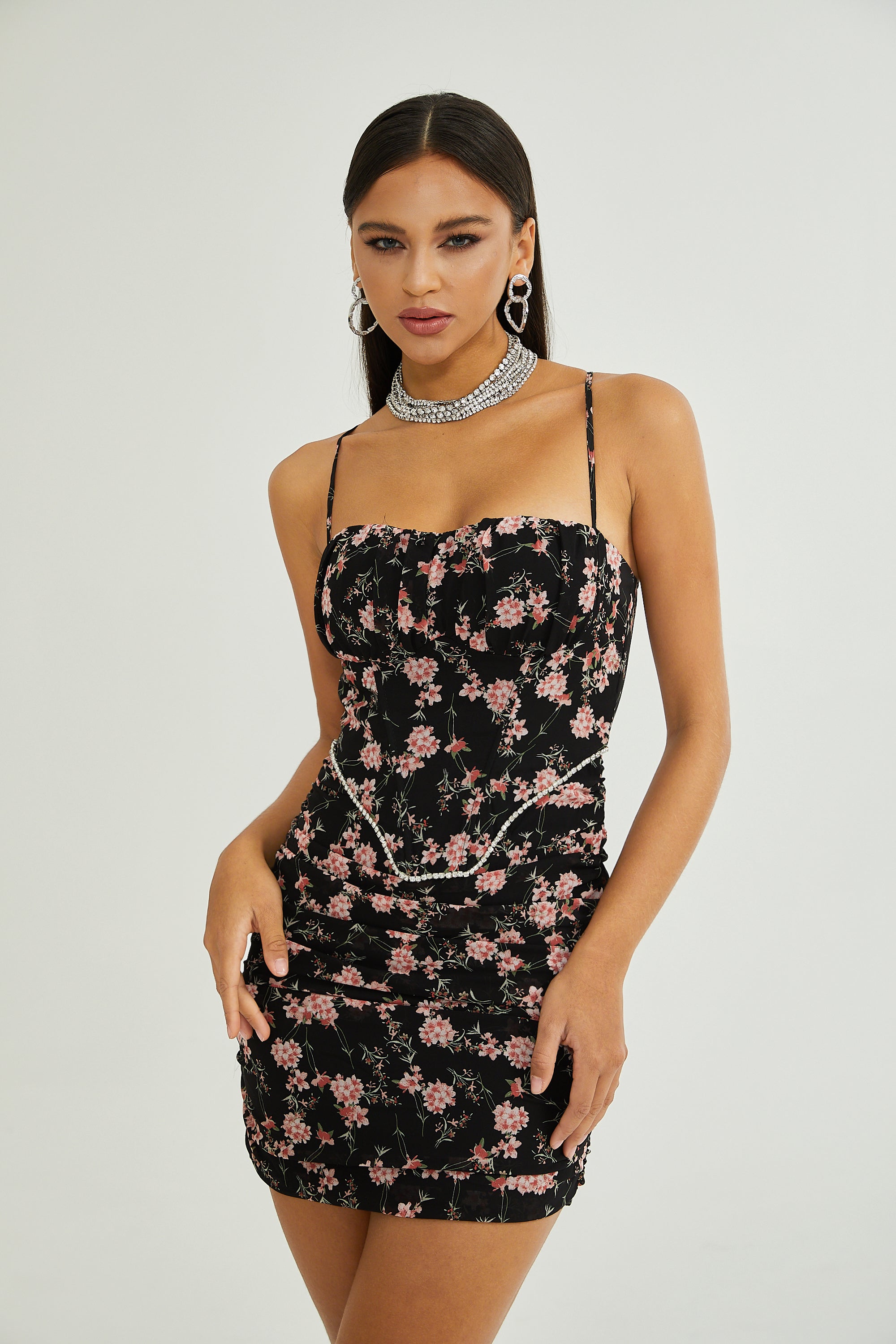 Isabeau floral print mini dress