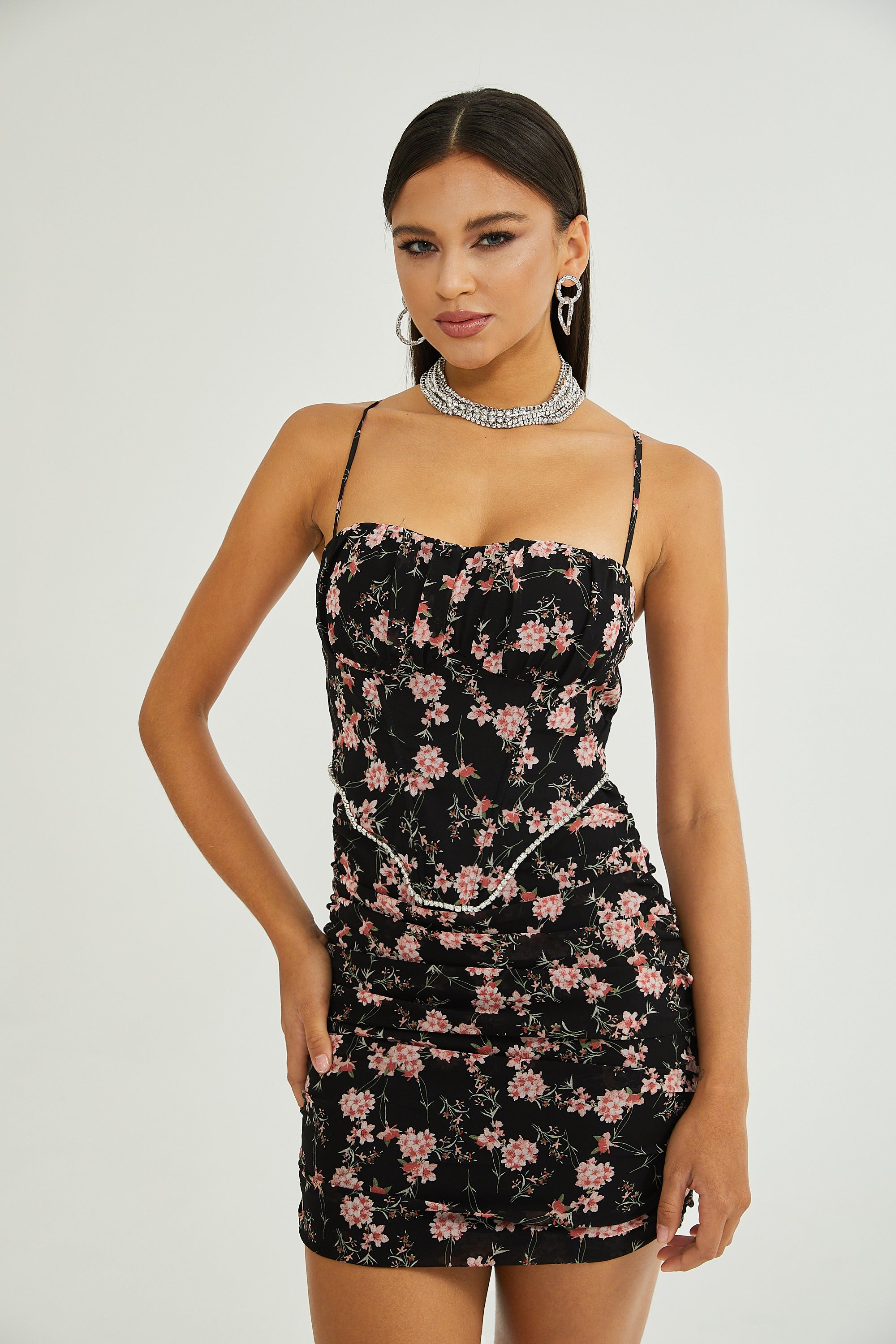 Isabeau floral print mini dress