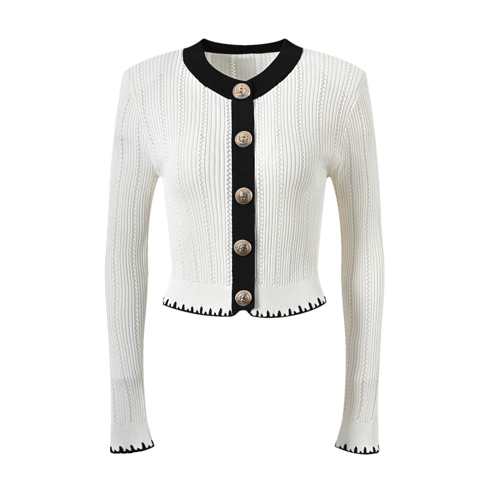 Éliane contrast-trim jacket & skirt matching set