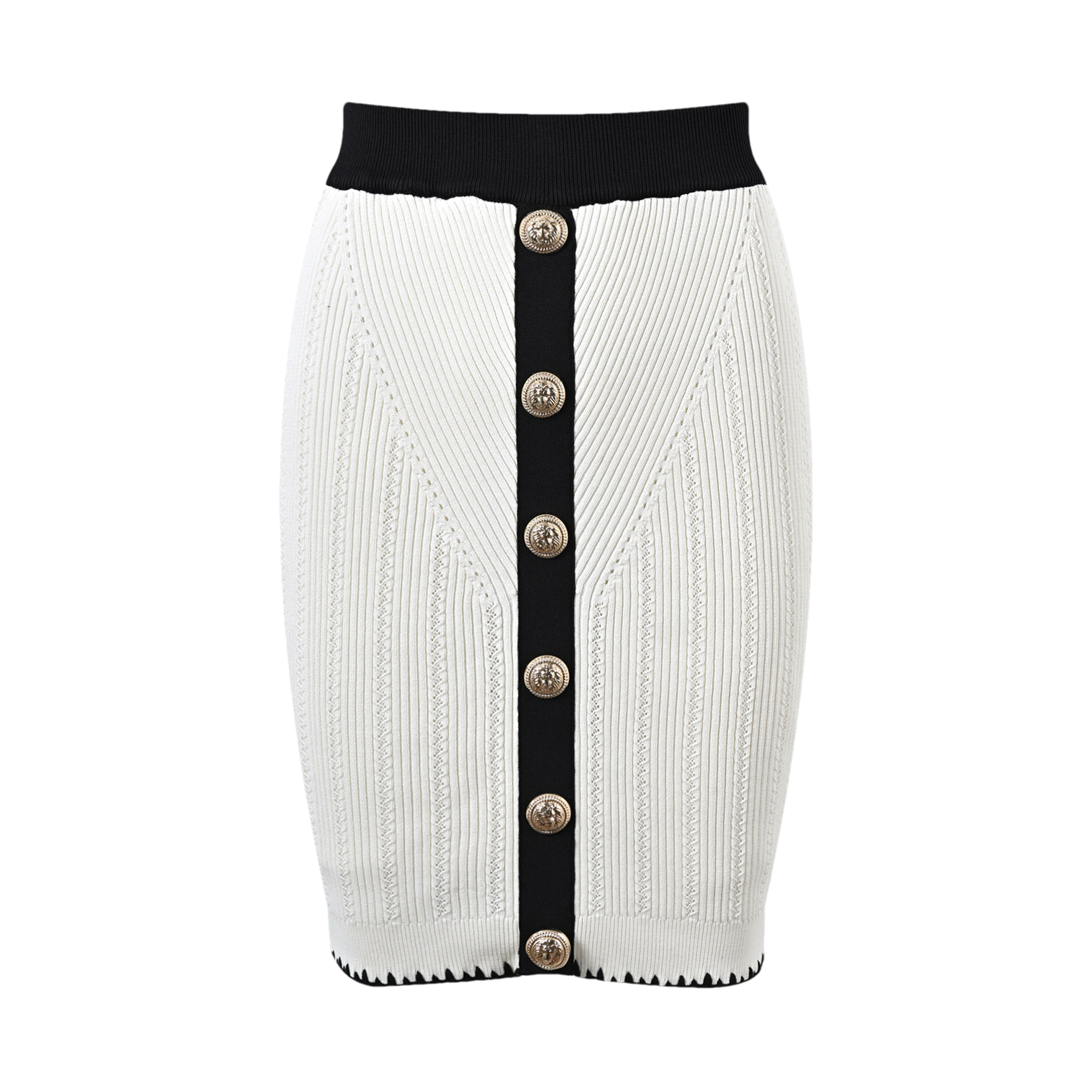 Éliane contrast-trim jacket & skirt matching set