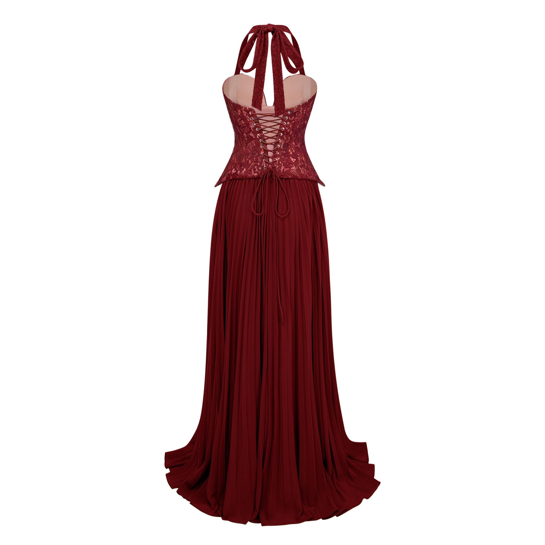 Ronja Ruby Red Corset Gown