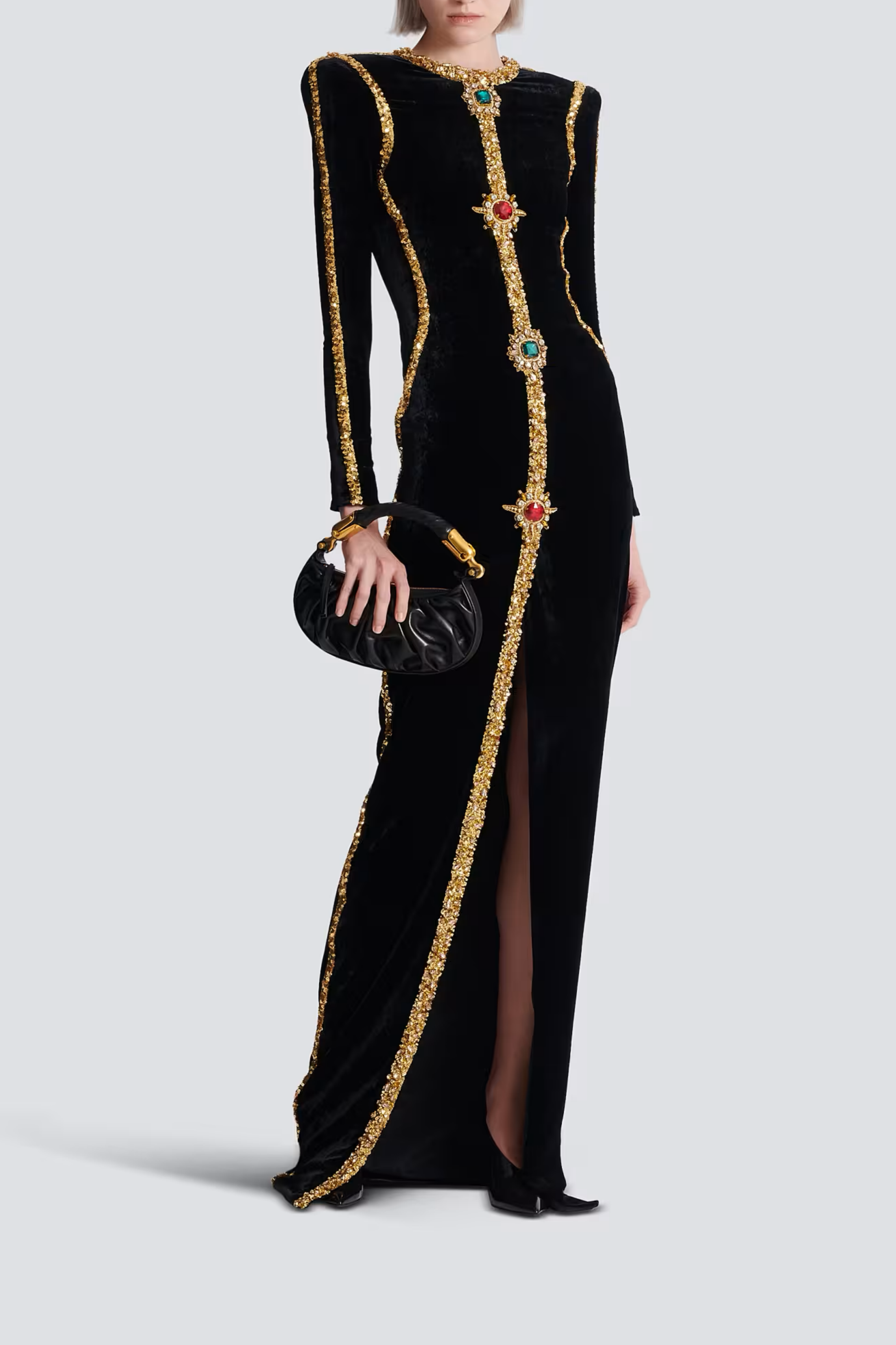 طقم بدلة وتنورة من كاثرين وايت محبوكة ومضلعة