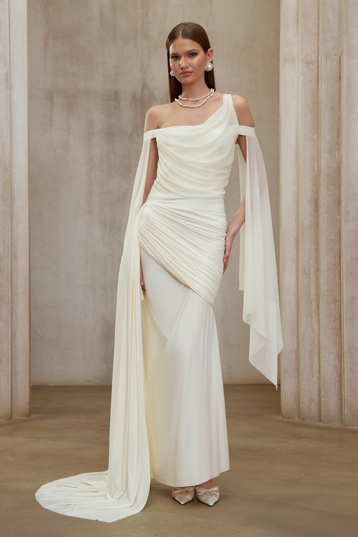 asymmetrical designer dresses Cinderella Divine CD287