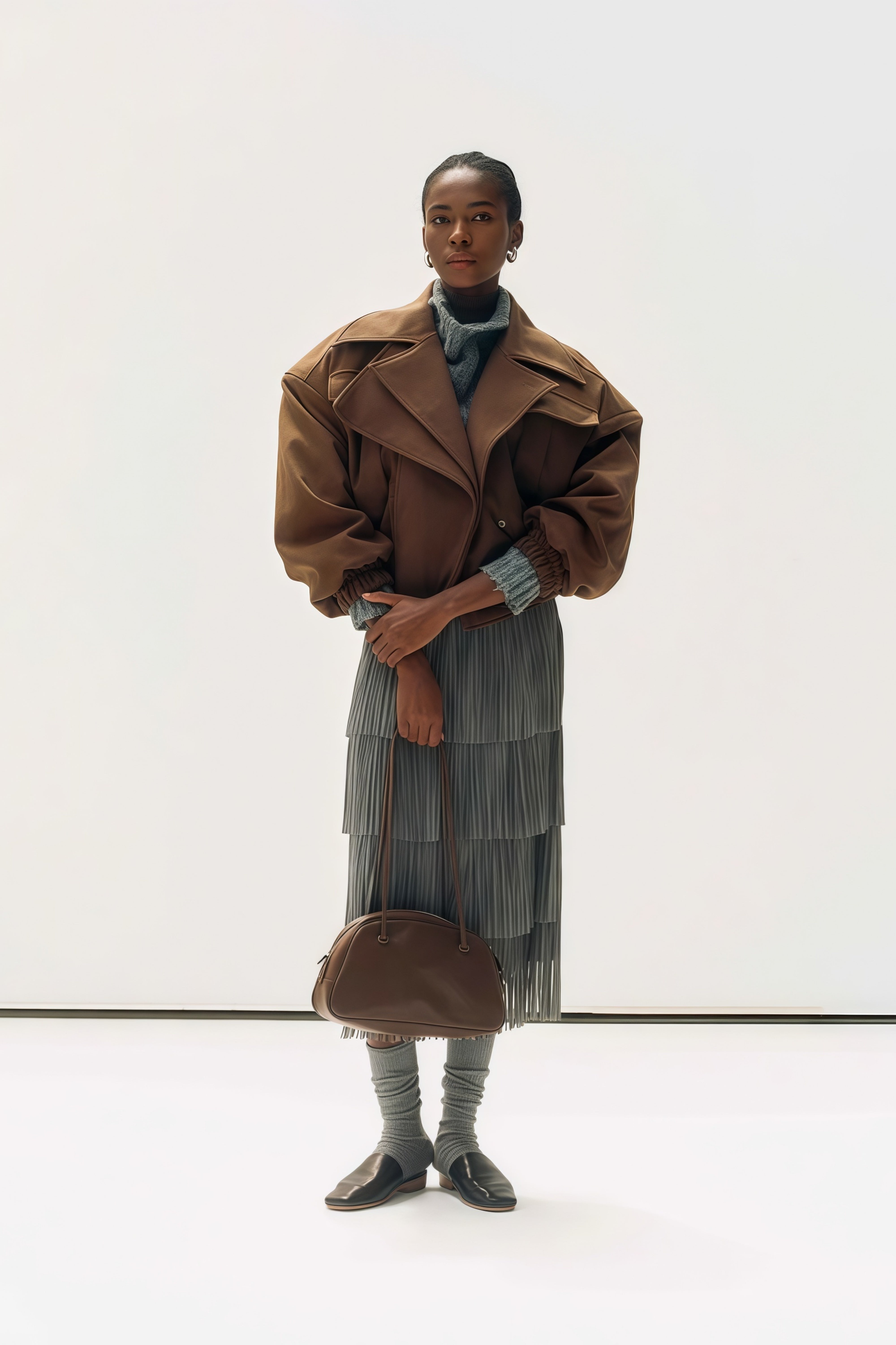 Cinzia Kurze Jacke mit Lagenrevers