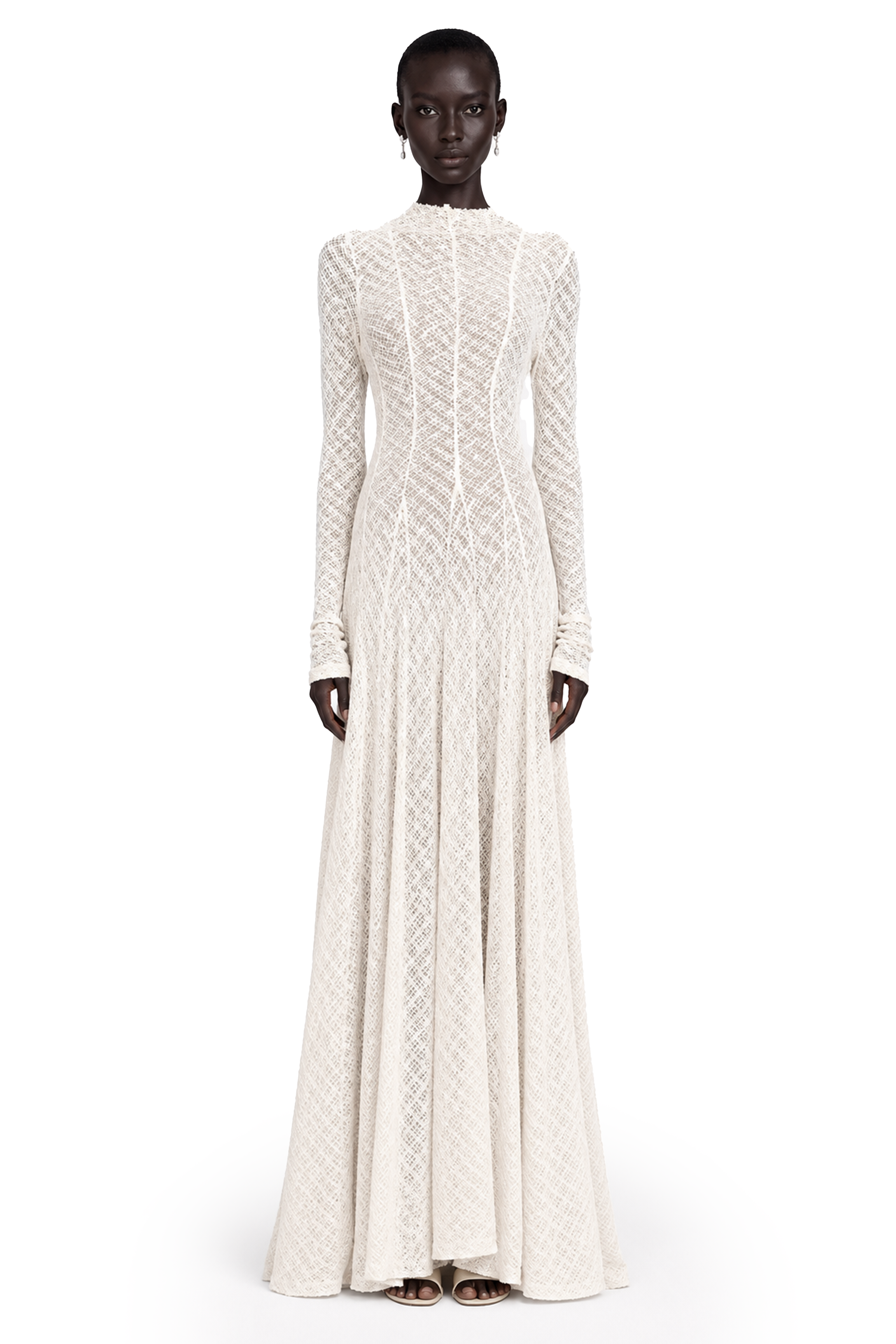 long sleeve textured dress Green Textured Long Sleeve Maxi Dress