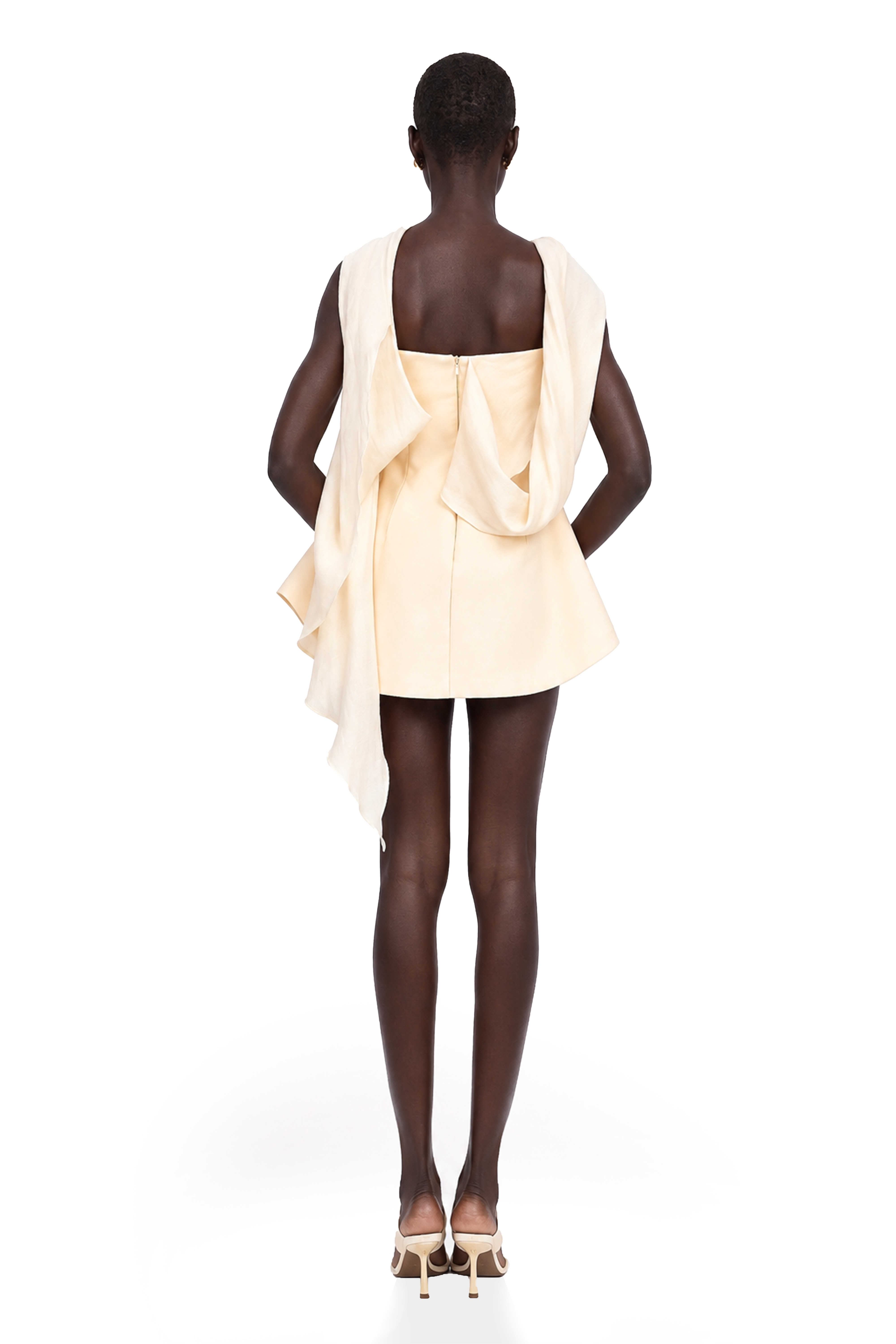 Danaé ribbon-design flared mini dress