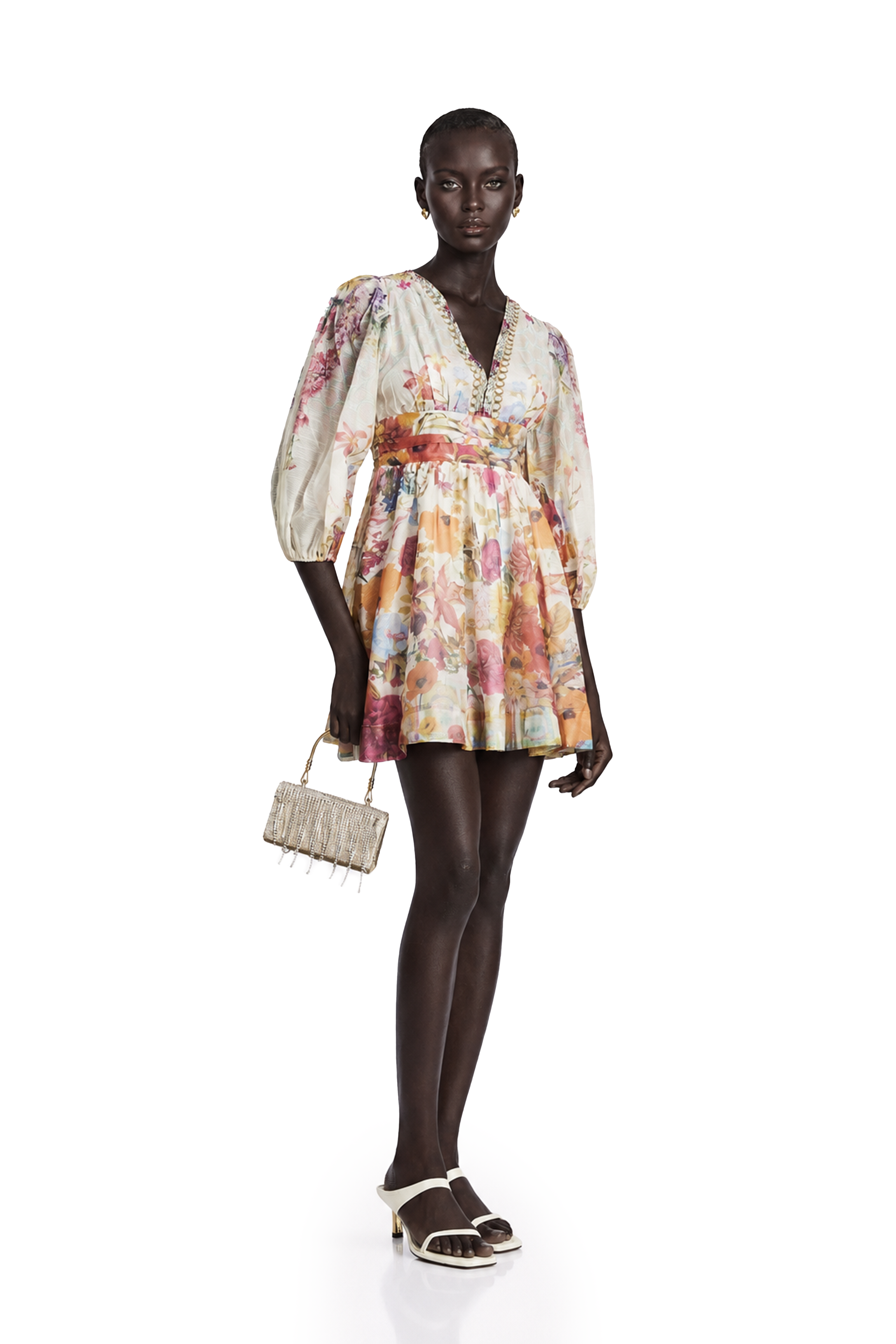 Axelle floral-print mini dress