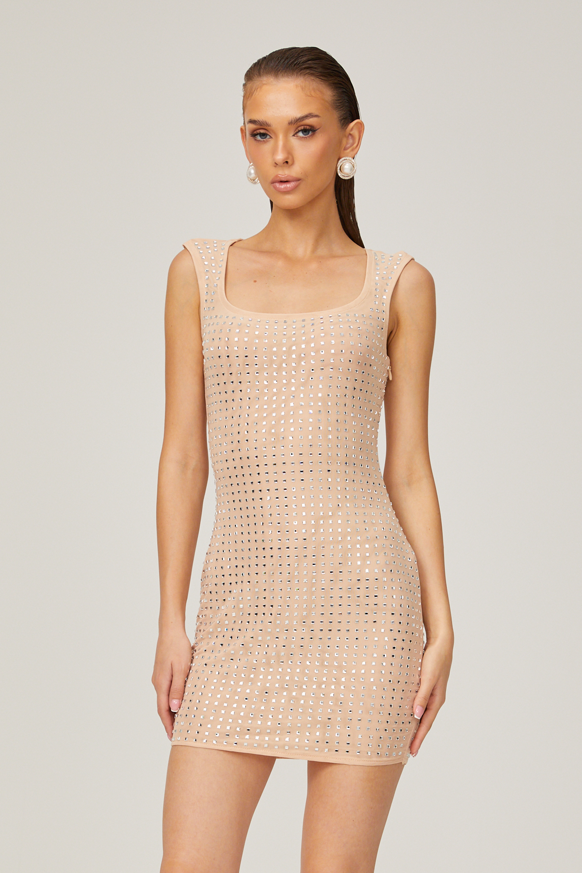 Arantxa crystal-embellished mini dress