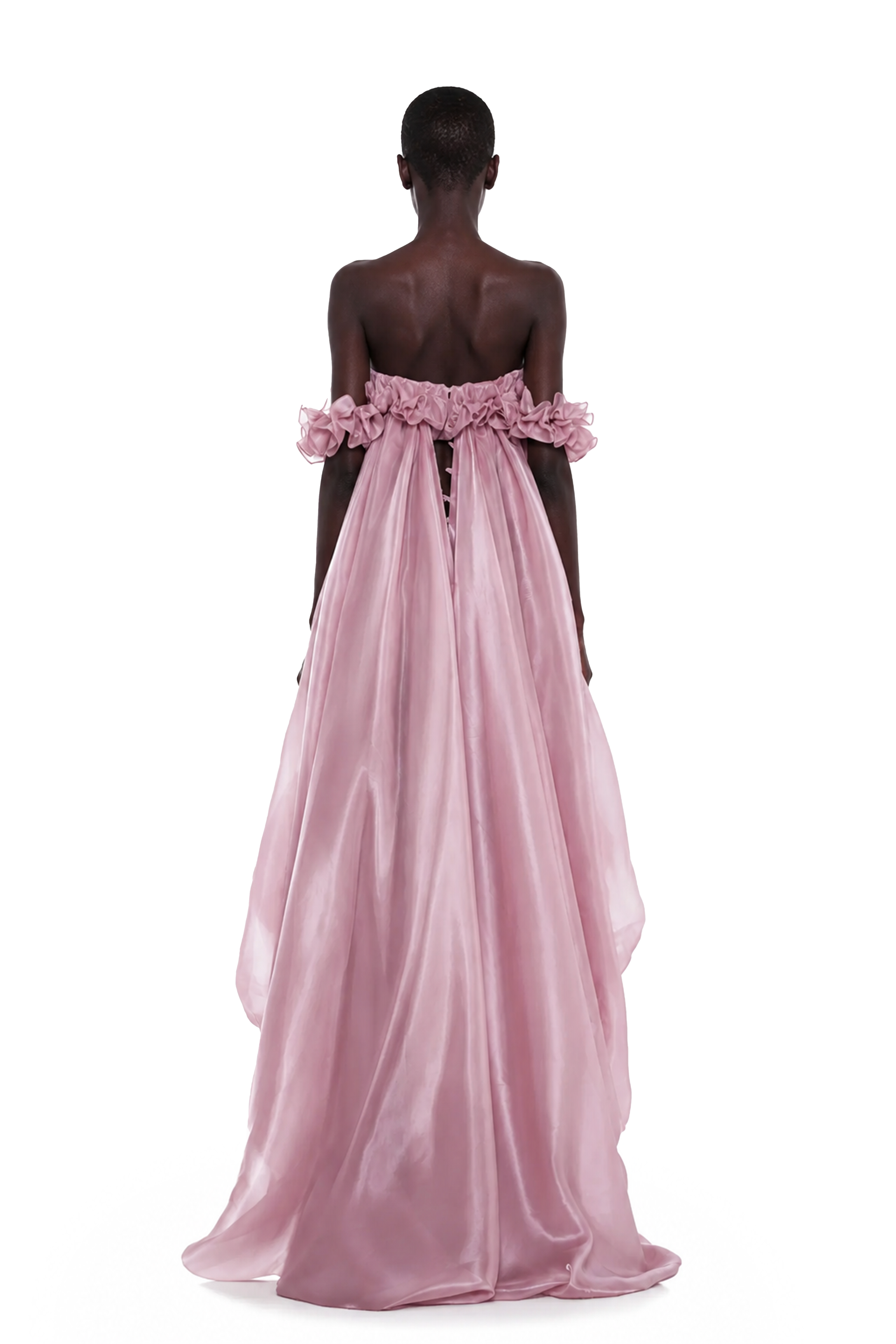 Brooklyn Pink Glossy Bubble Hem Mini Dress