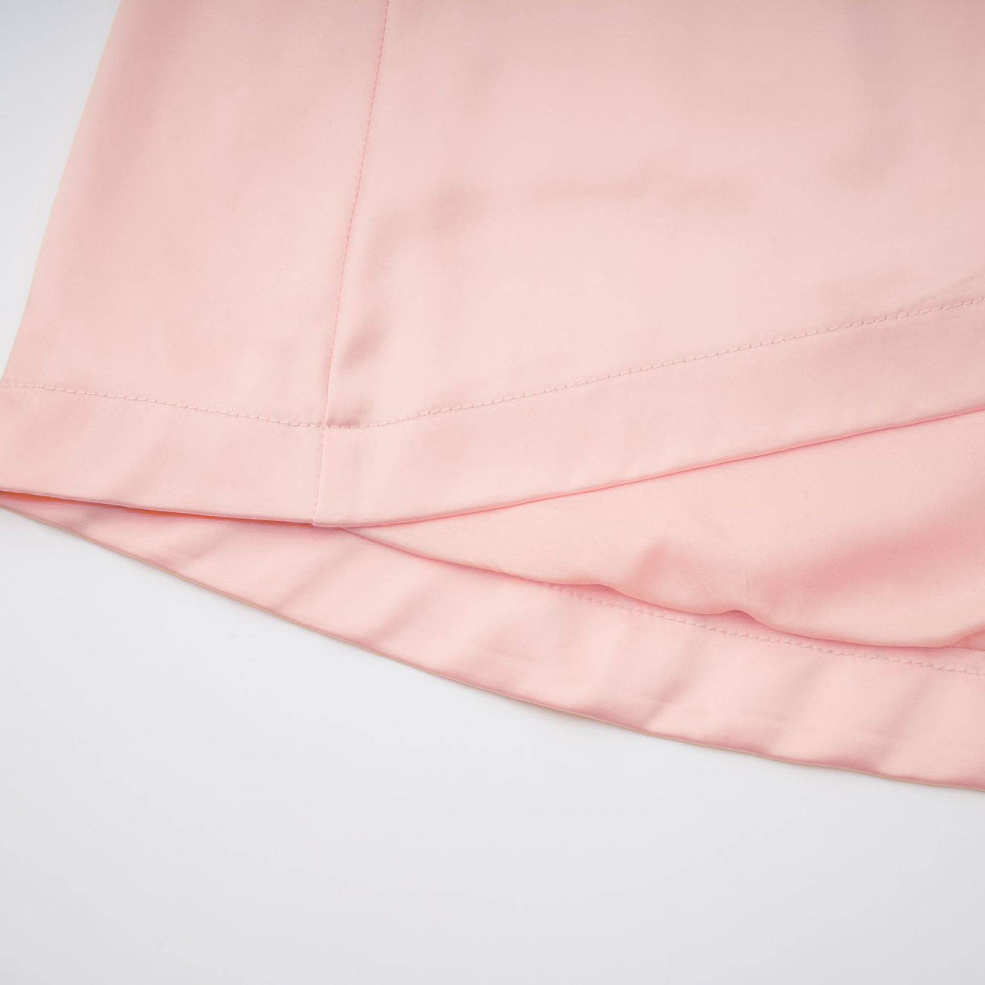 Avril Pink Floral Embroidered Satin Mini Dress