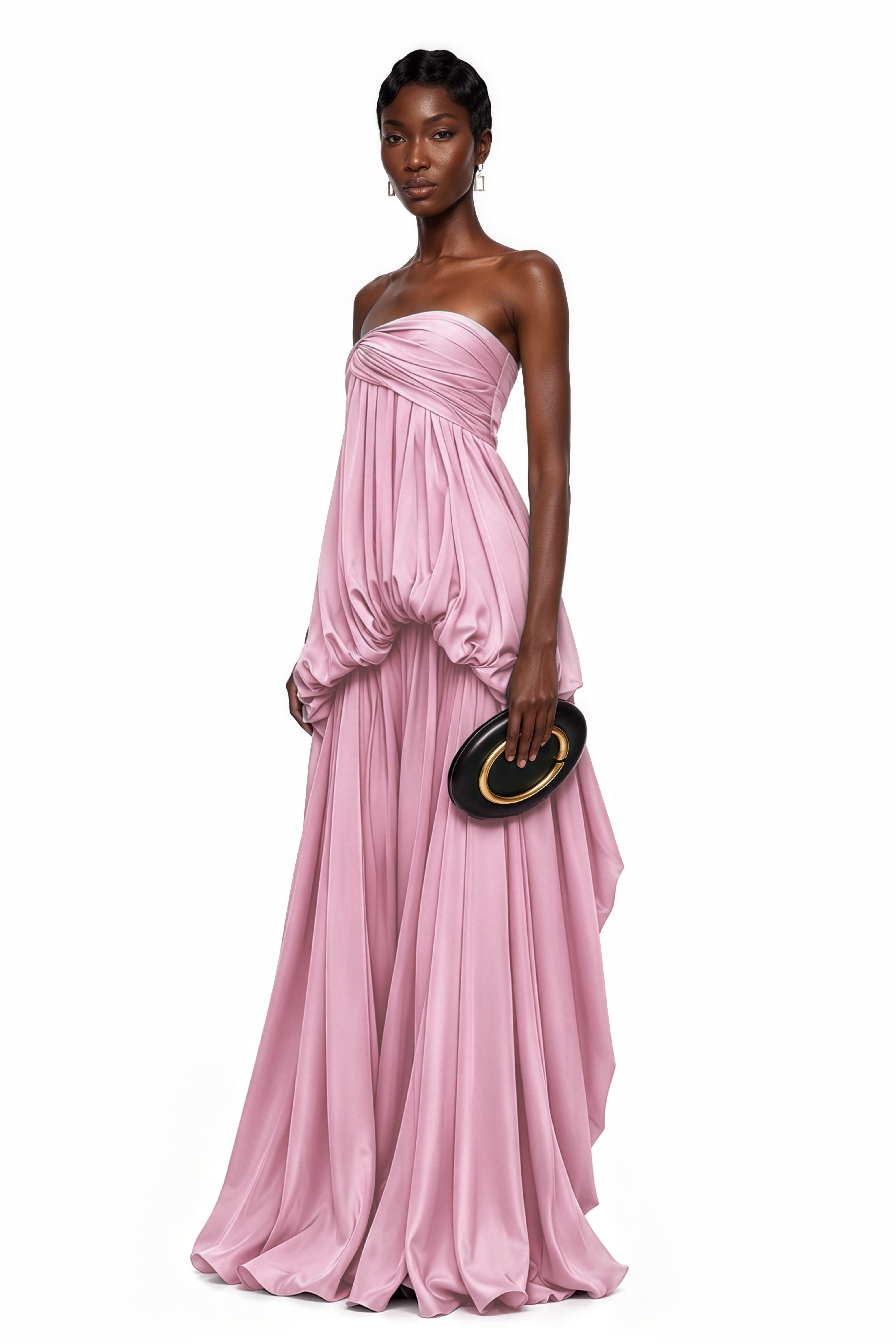 Aamu Pink Off Shoulder Maxi Dress