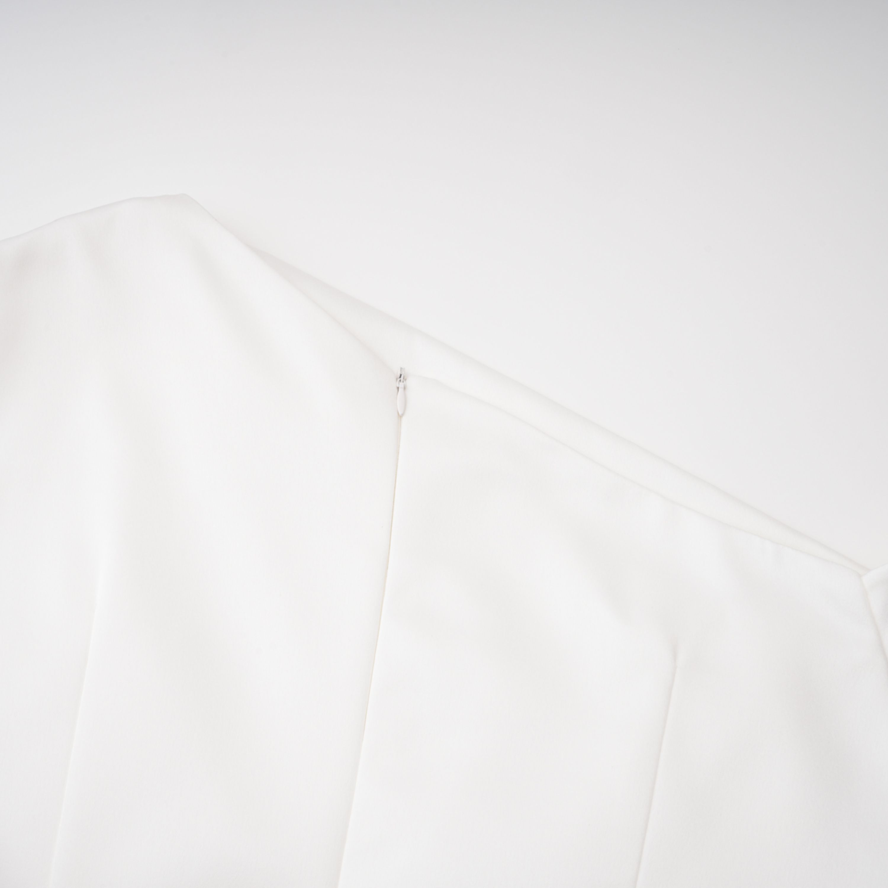 Amarante White One Shoulder Asymmetrical Midi Dress