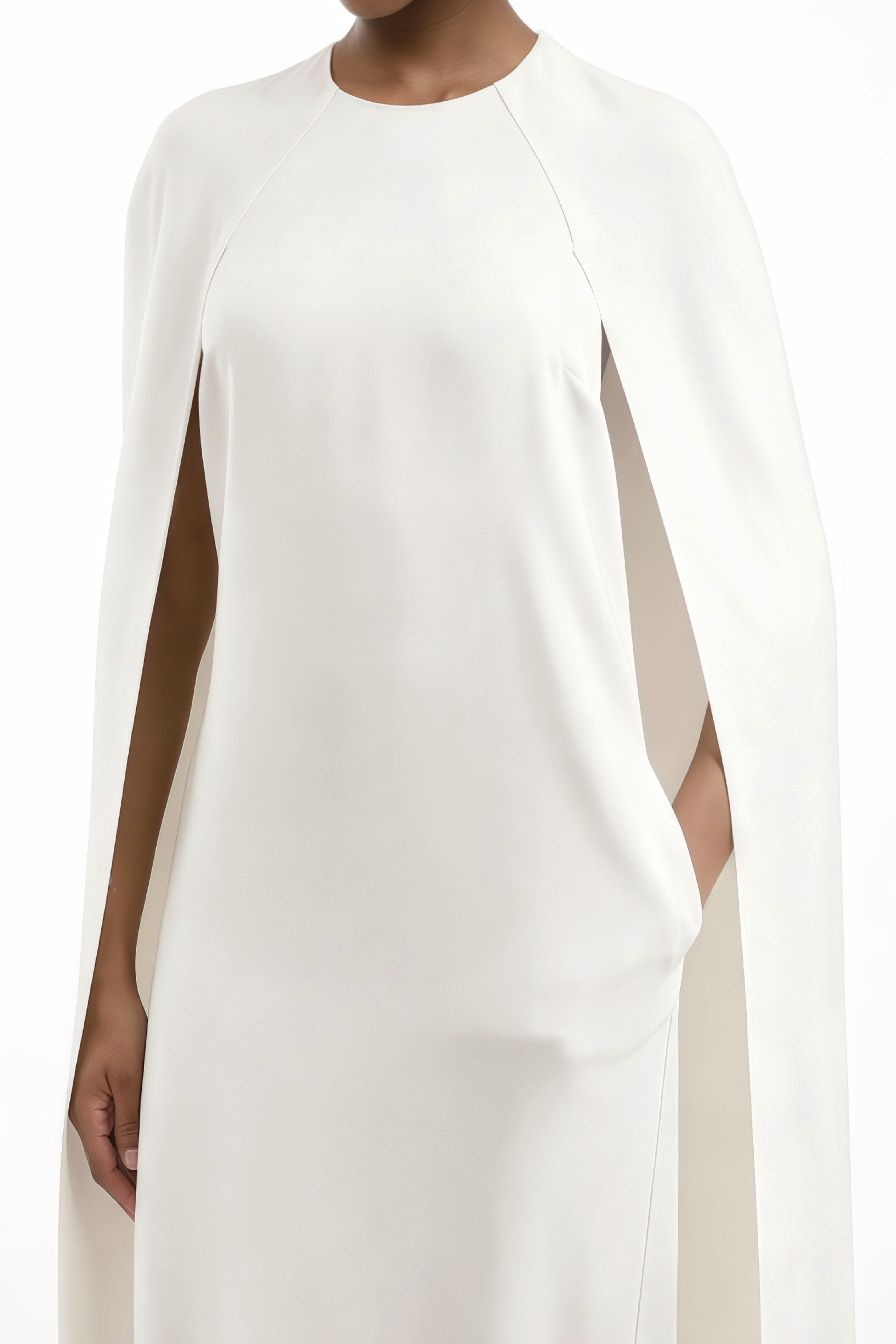 فستان ميدي بأكمام واسعة من أميليا وايت