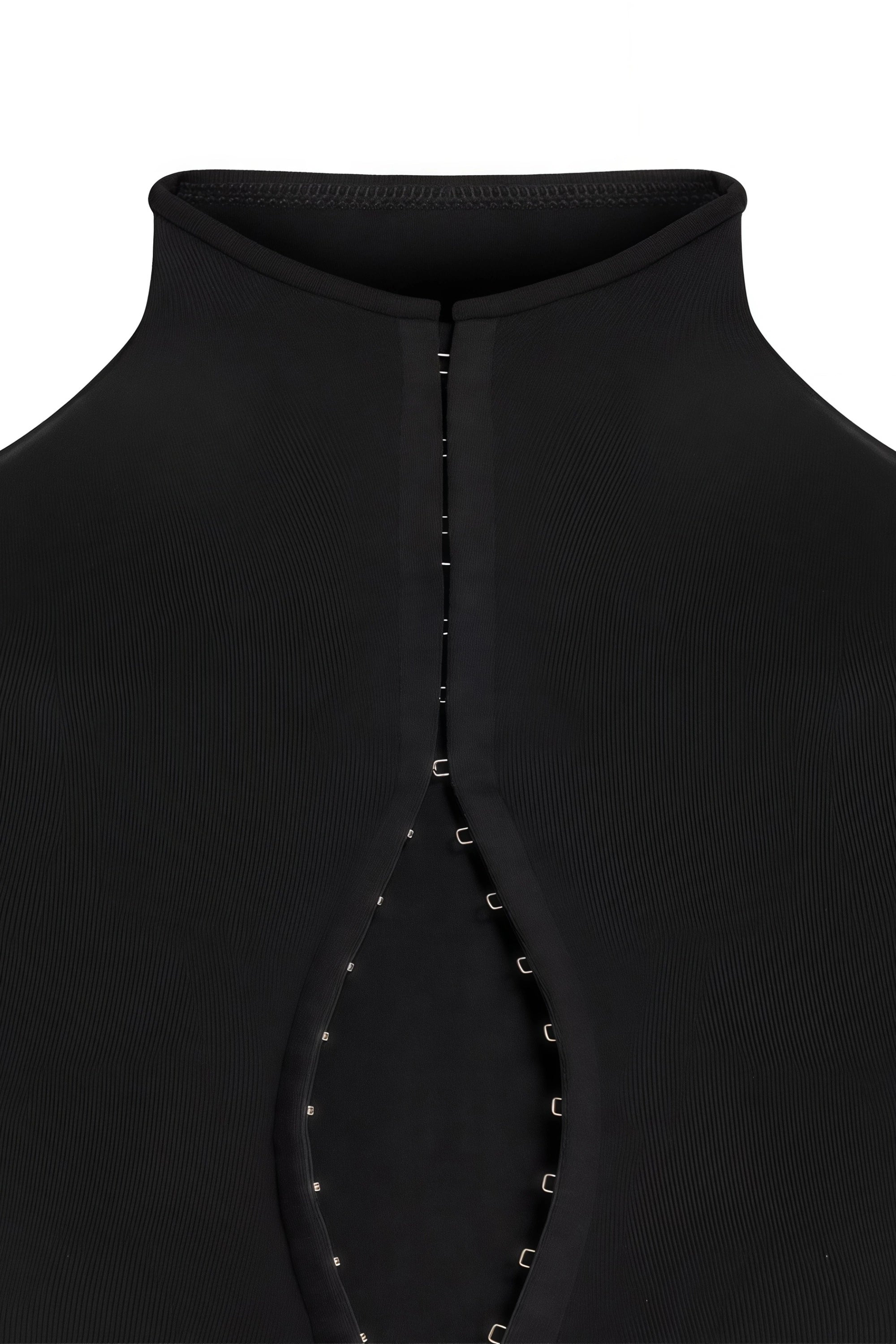 Andrea Black Keyhole Corset Mini Dress