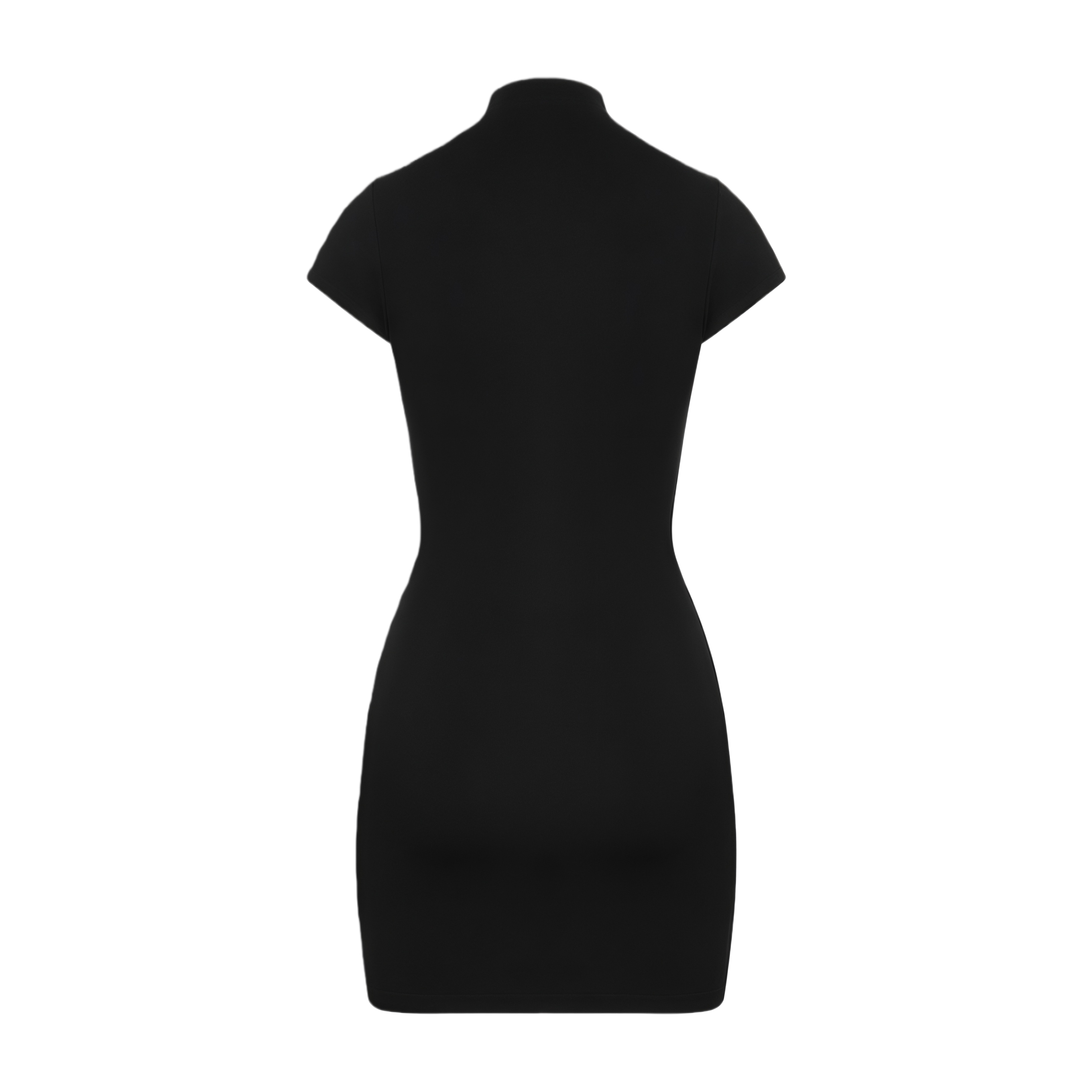 Andrea Black Keyhole Corset Mini Dress