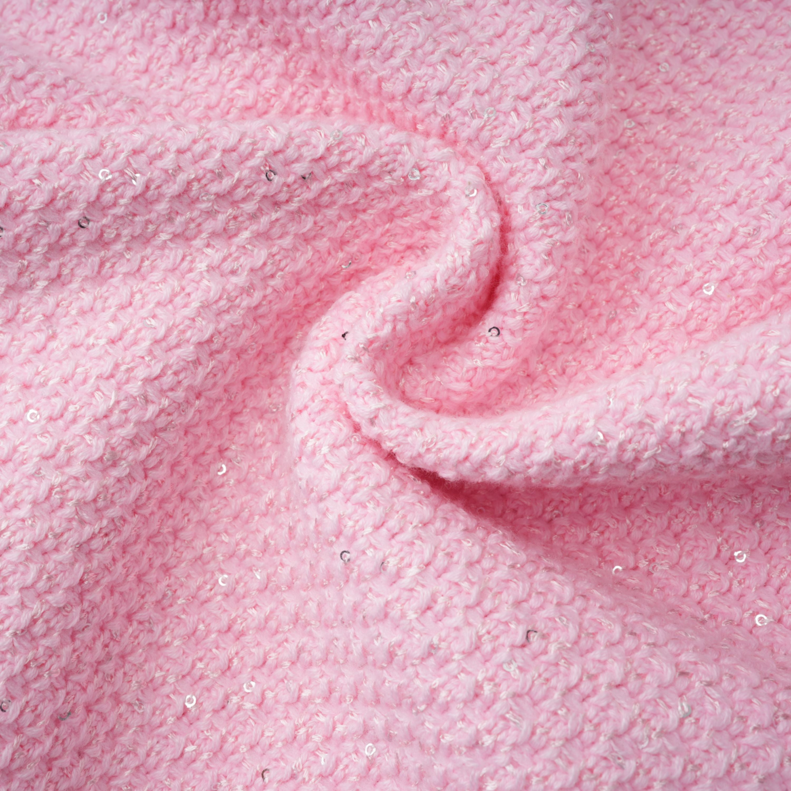 Ásdís Rosa Strickjacke mit Pailletten & Rock-Set