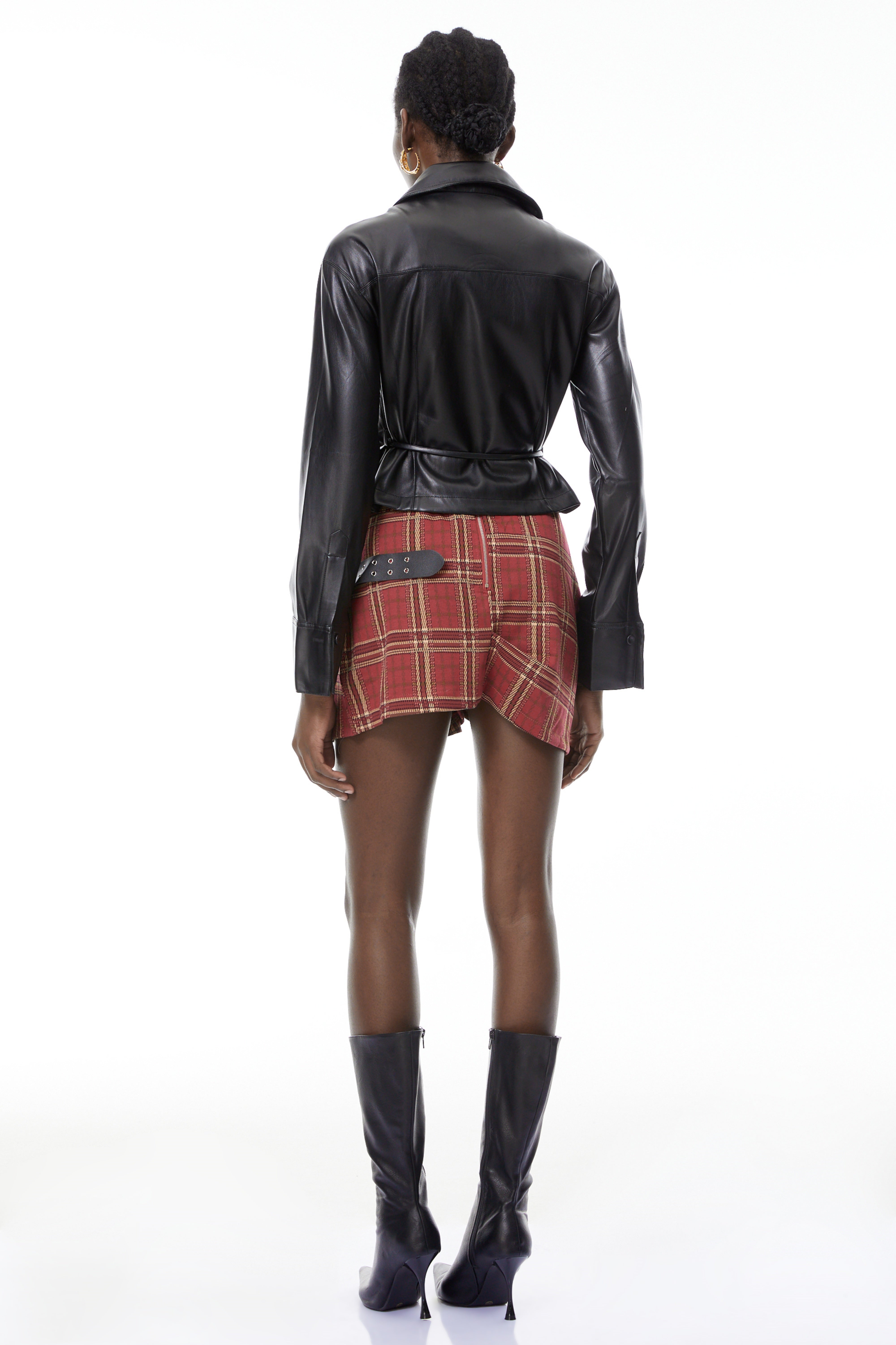 Blakely Black Asymmetrical Faux Leather Jacket