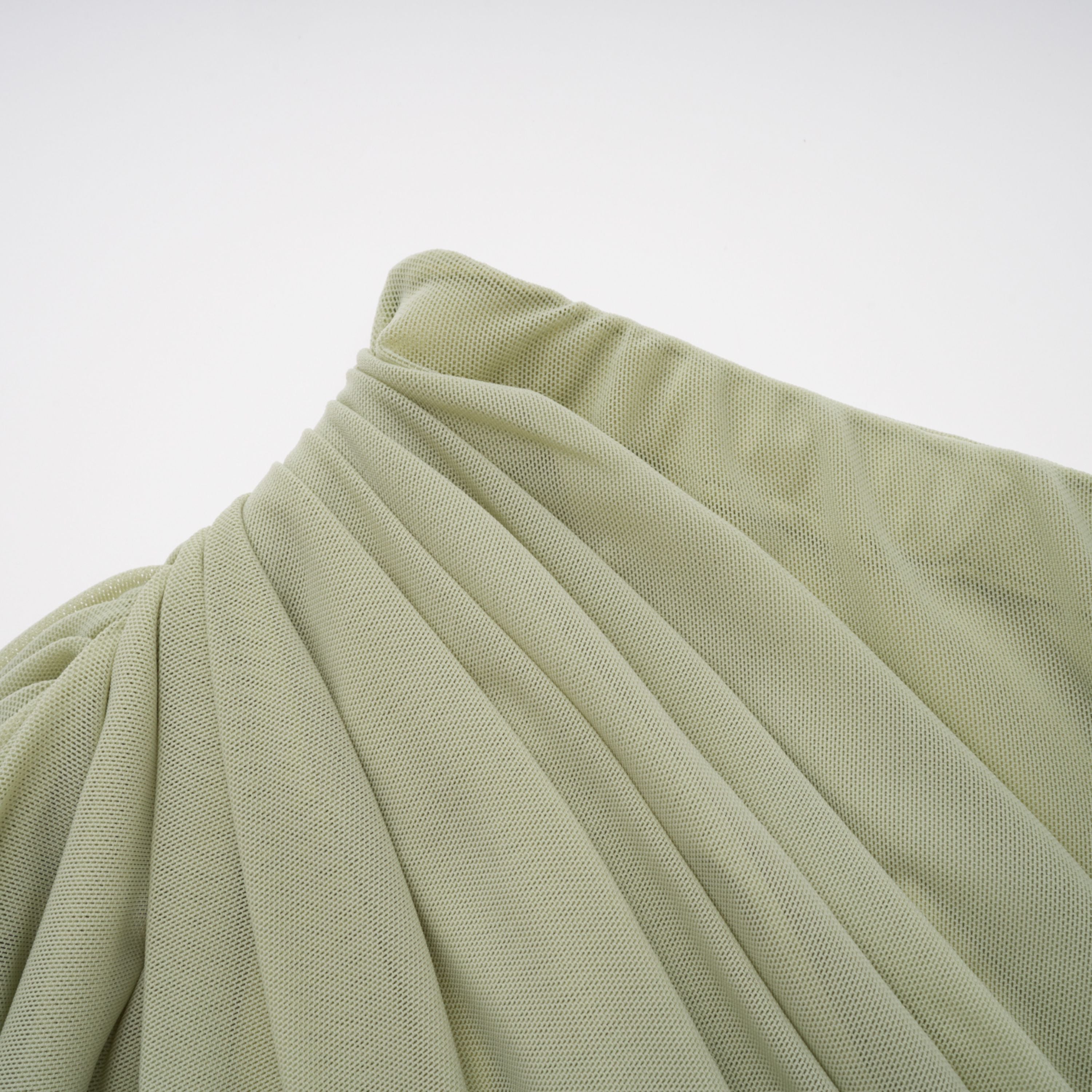 Branwen Green One Shoulder Top & Skirt Set