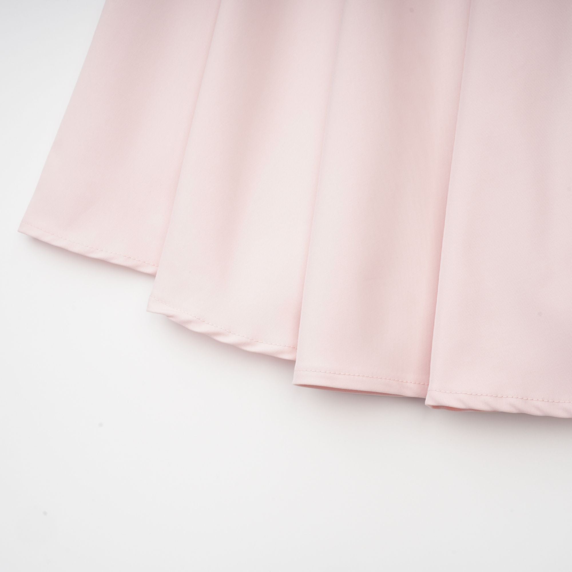 Soleil – Rosa plissiertes Korsett-Midikleid