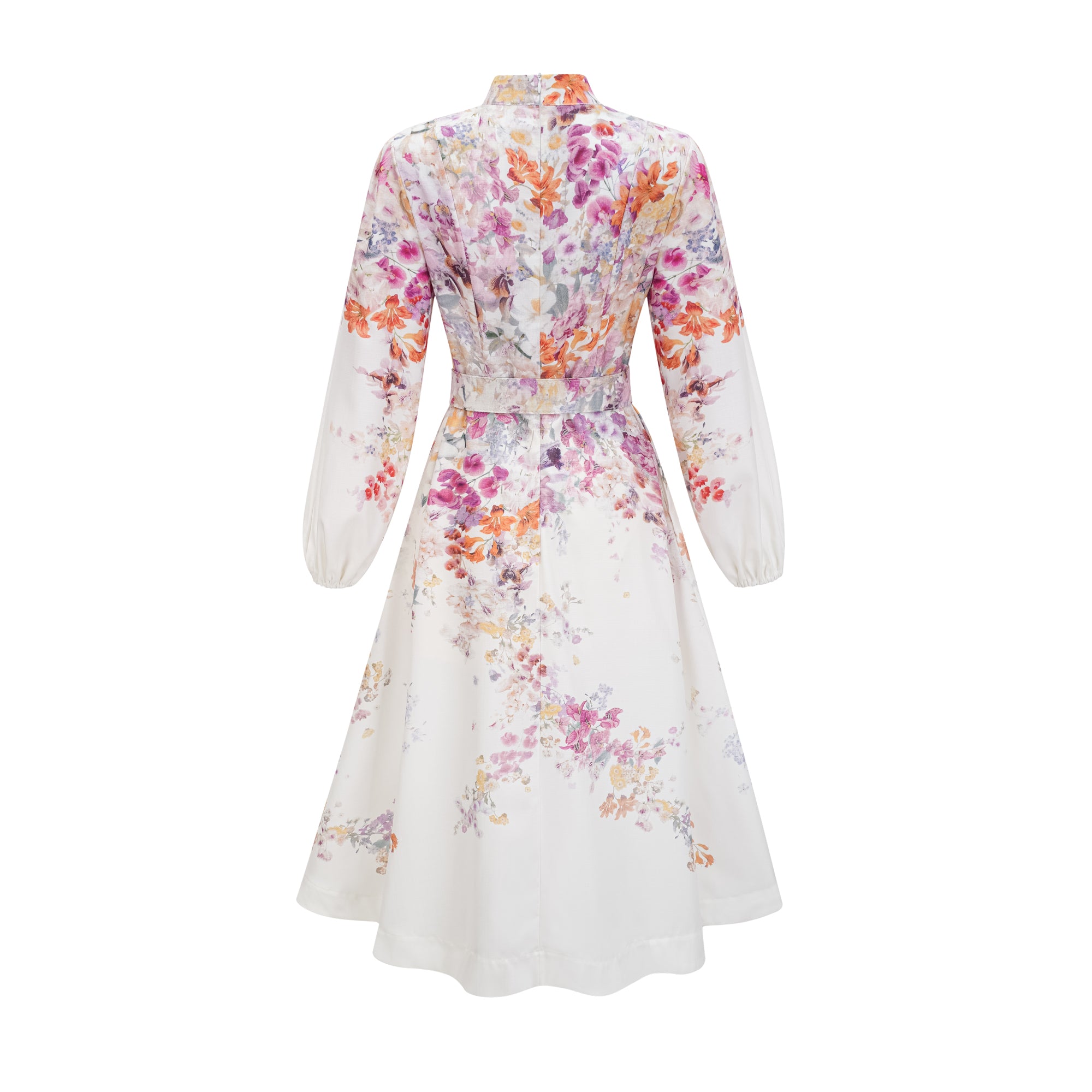 Gaëlle floral linen midi dress