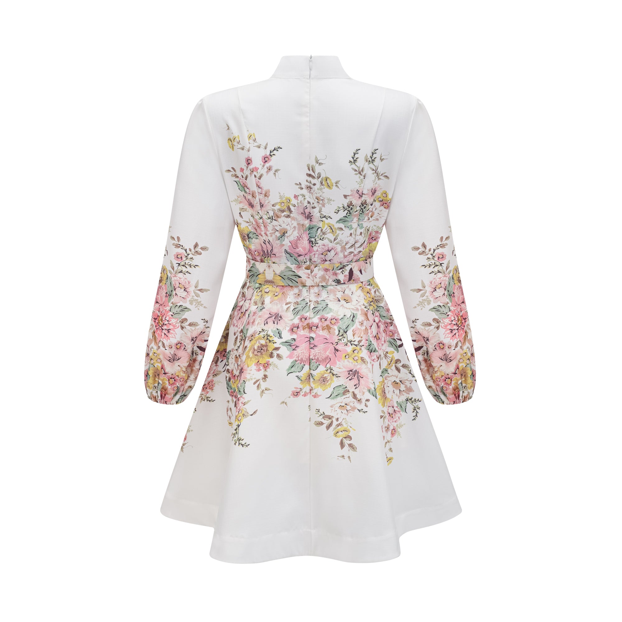 Claretta floral-print buttoned mini dress