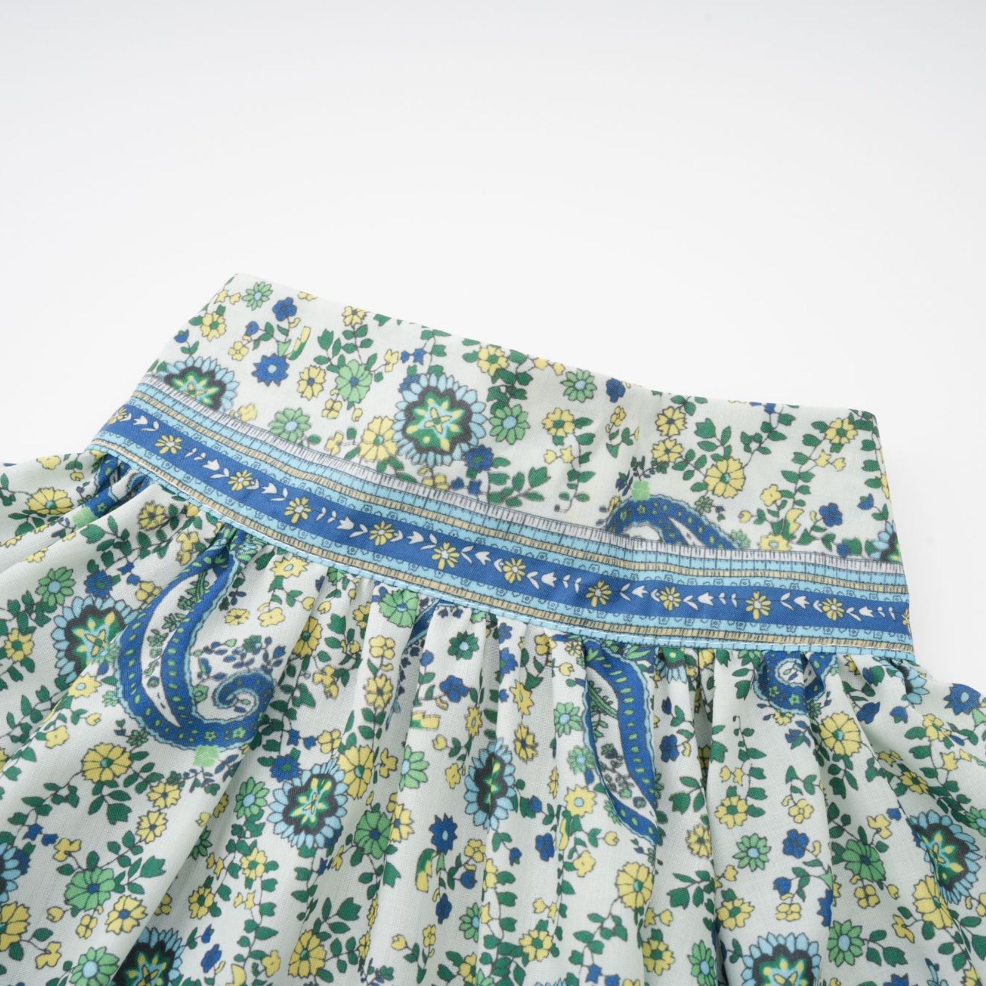 Louise green paisley shirt & shorts matching set