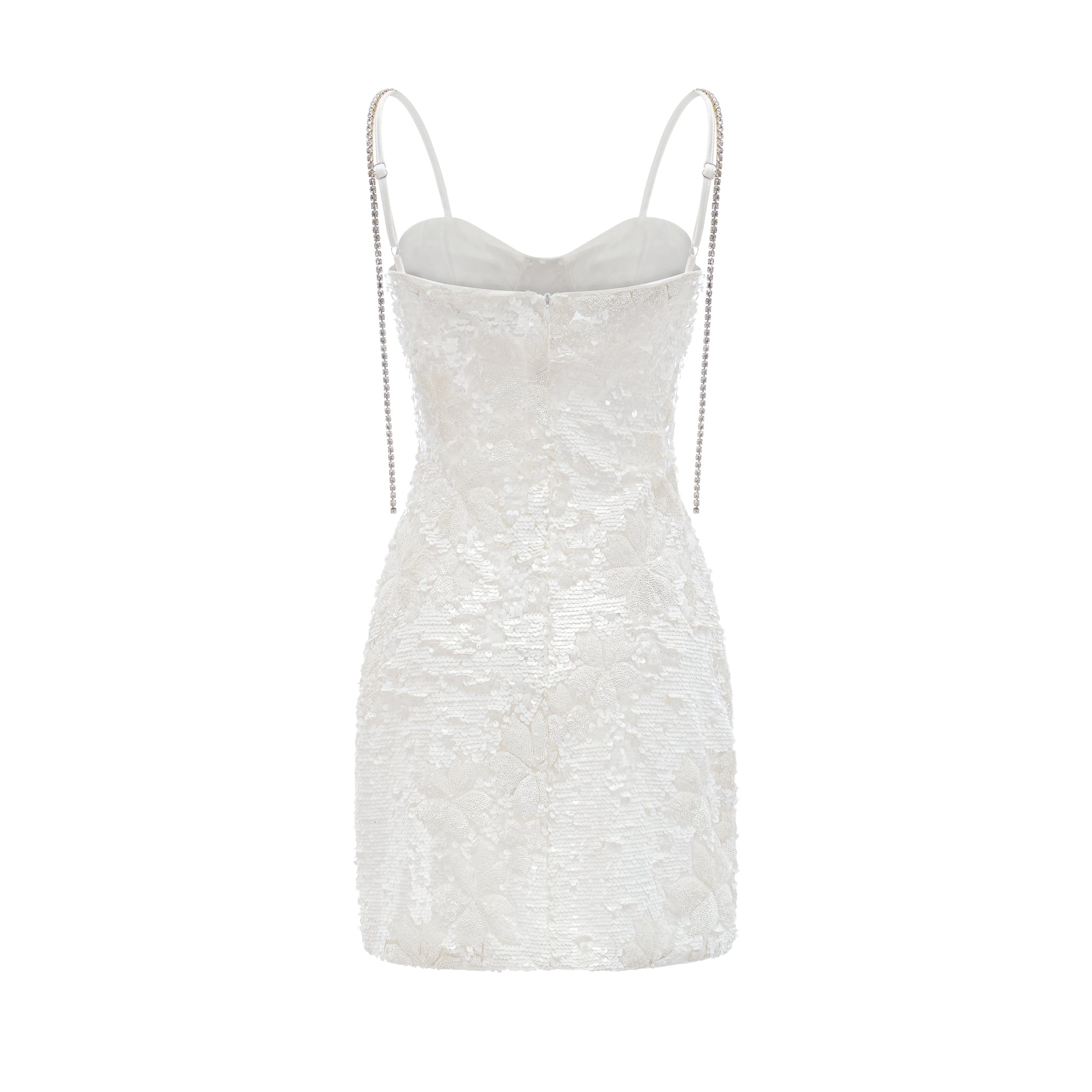 Amia embellished bustier mini dress