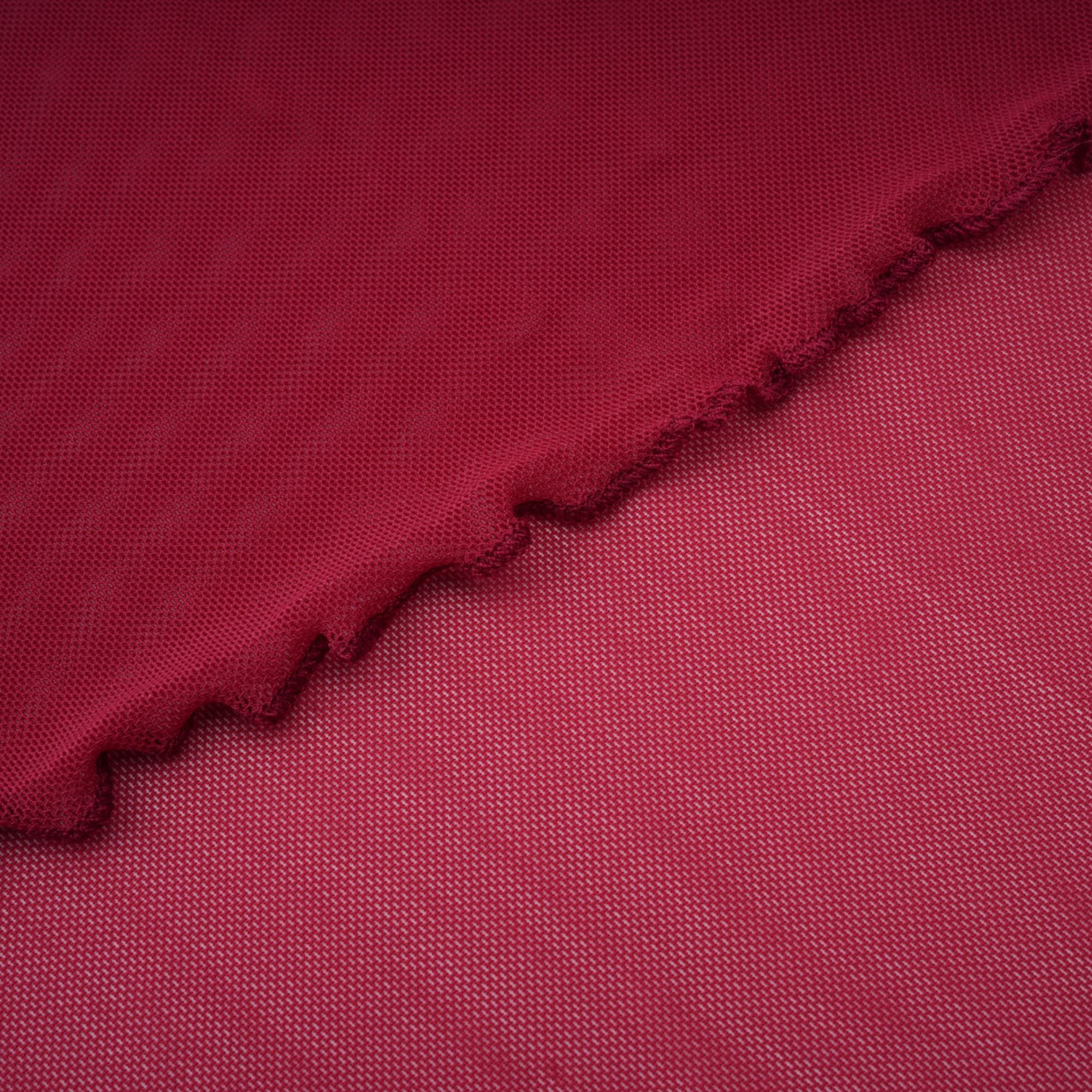 Sylphe Red Asymmetrical Ruched Mesh Maxi Dress