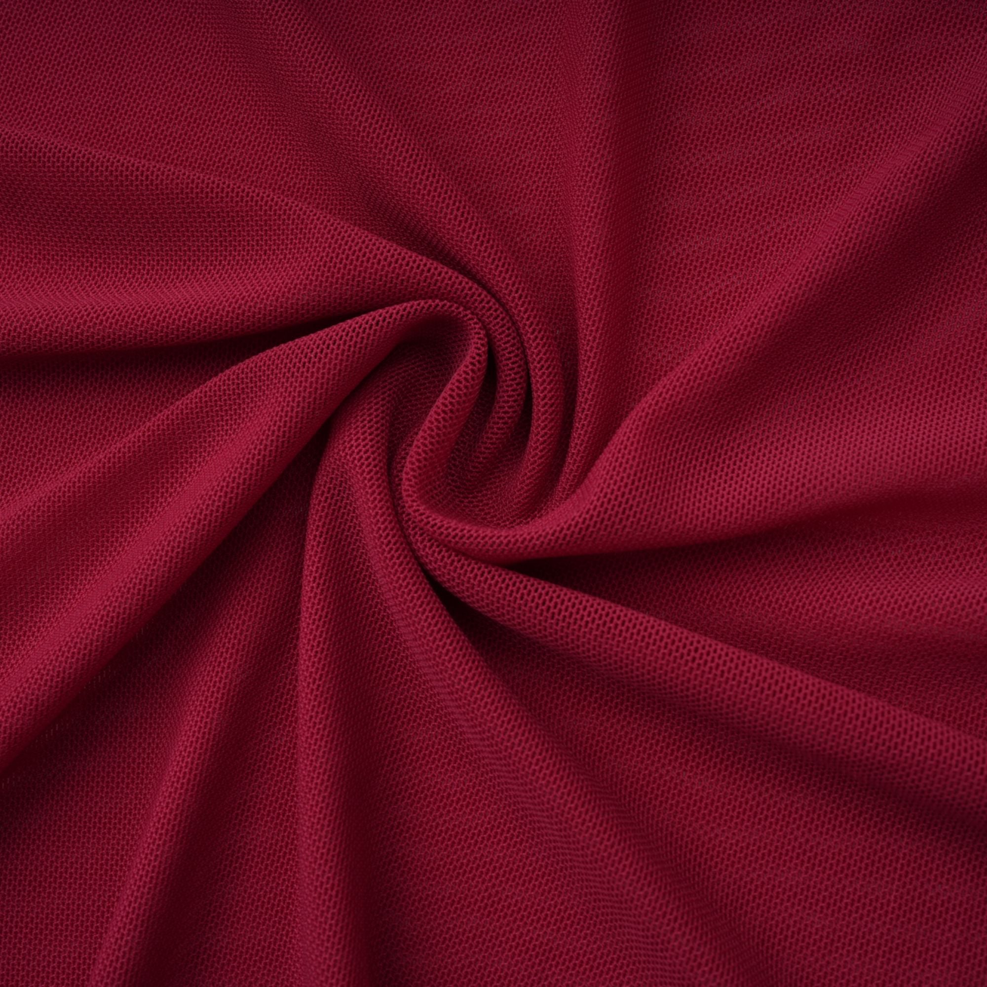 Sylphe Red Asymmetrical Ruched Mesh Maxi Dress