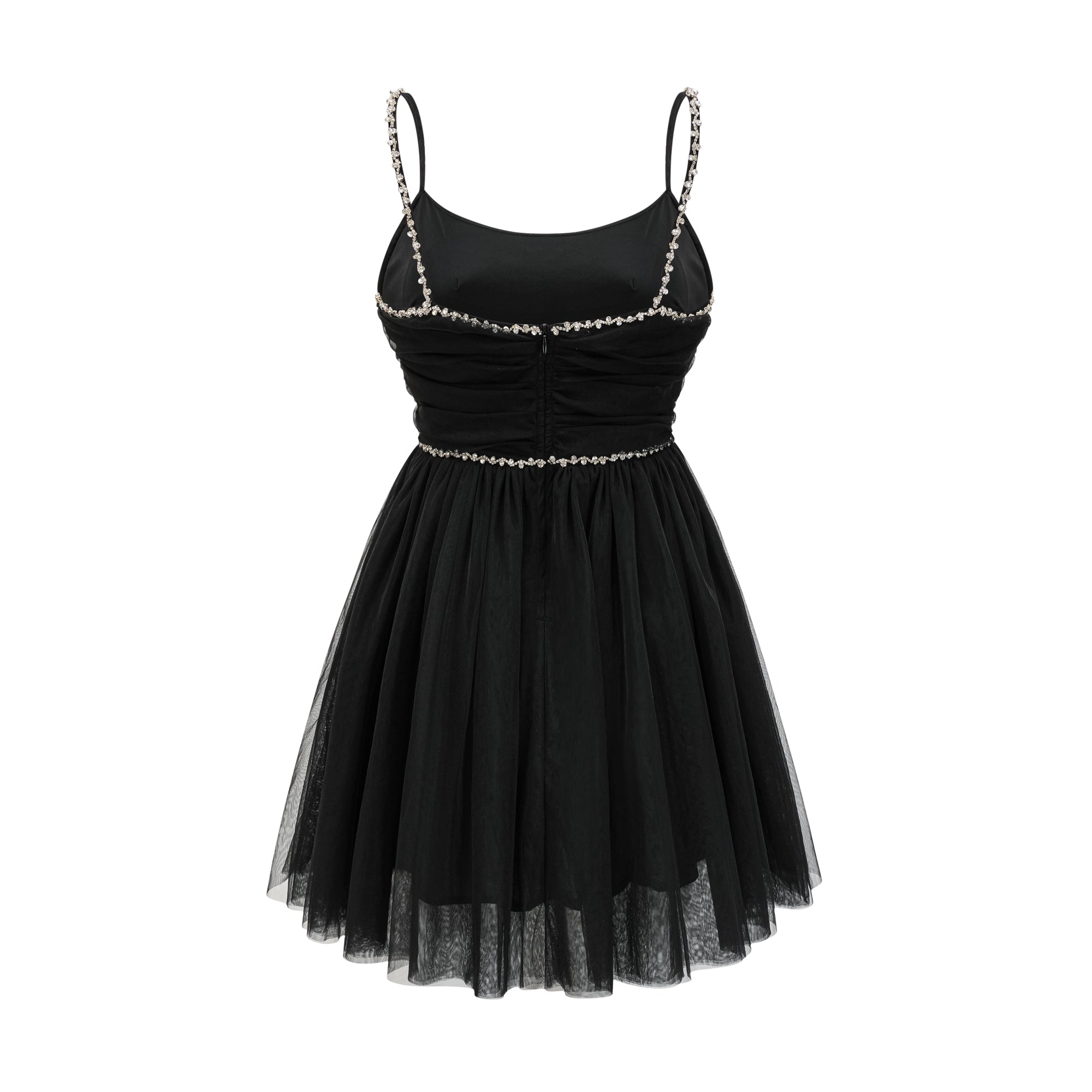 Catriona embellished tulle mini dress