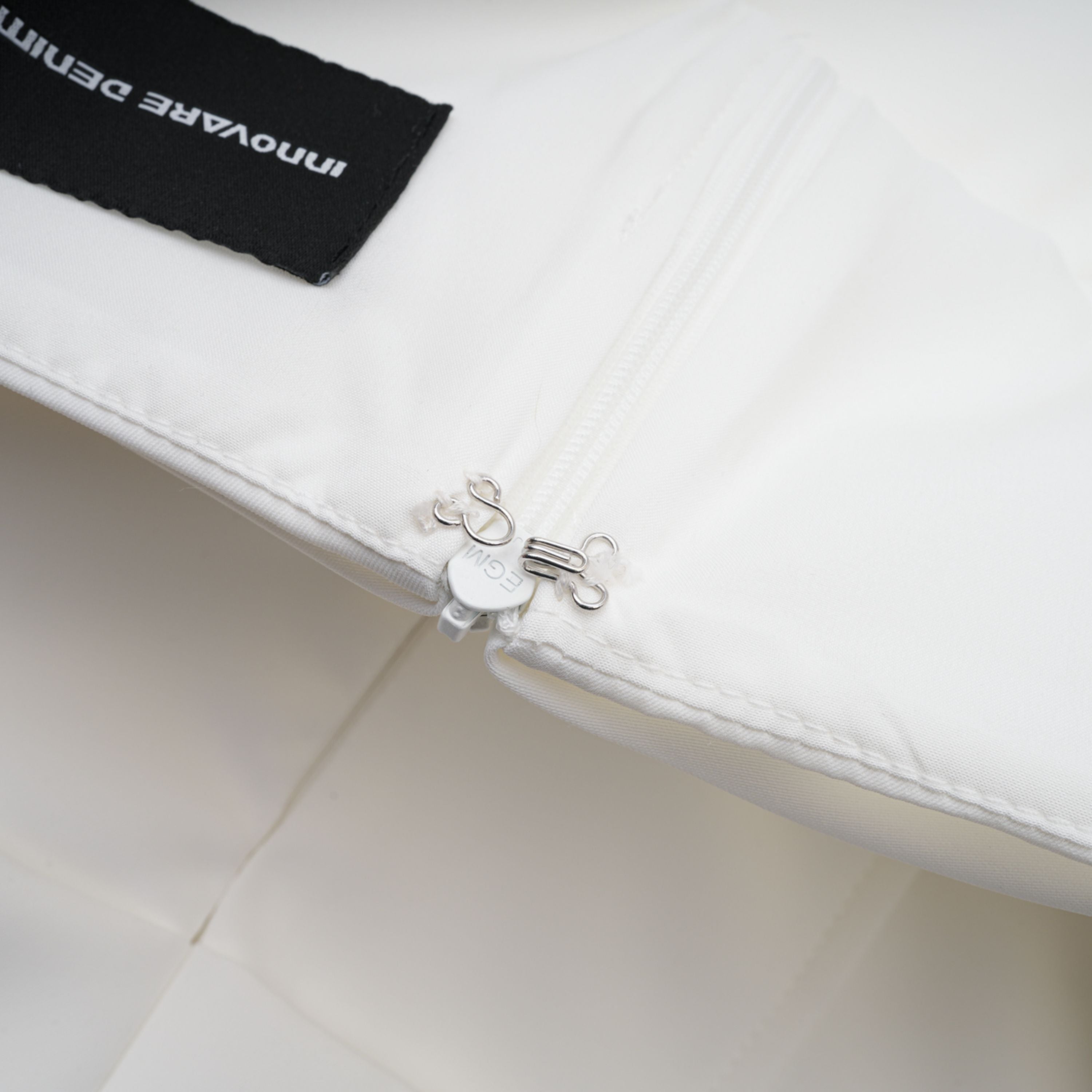 Solara White Draped Midi Dress