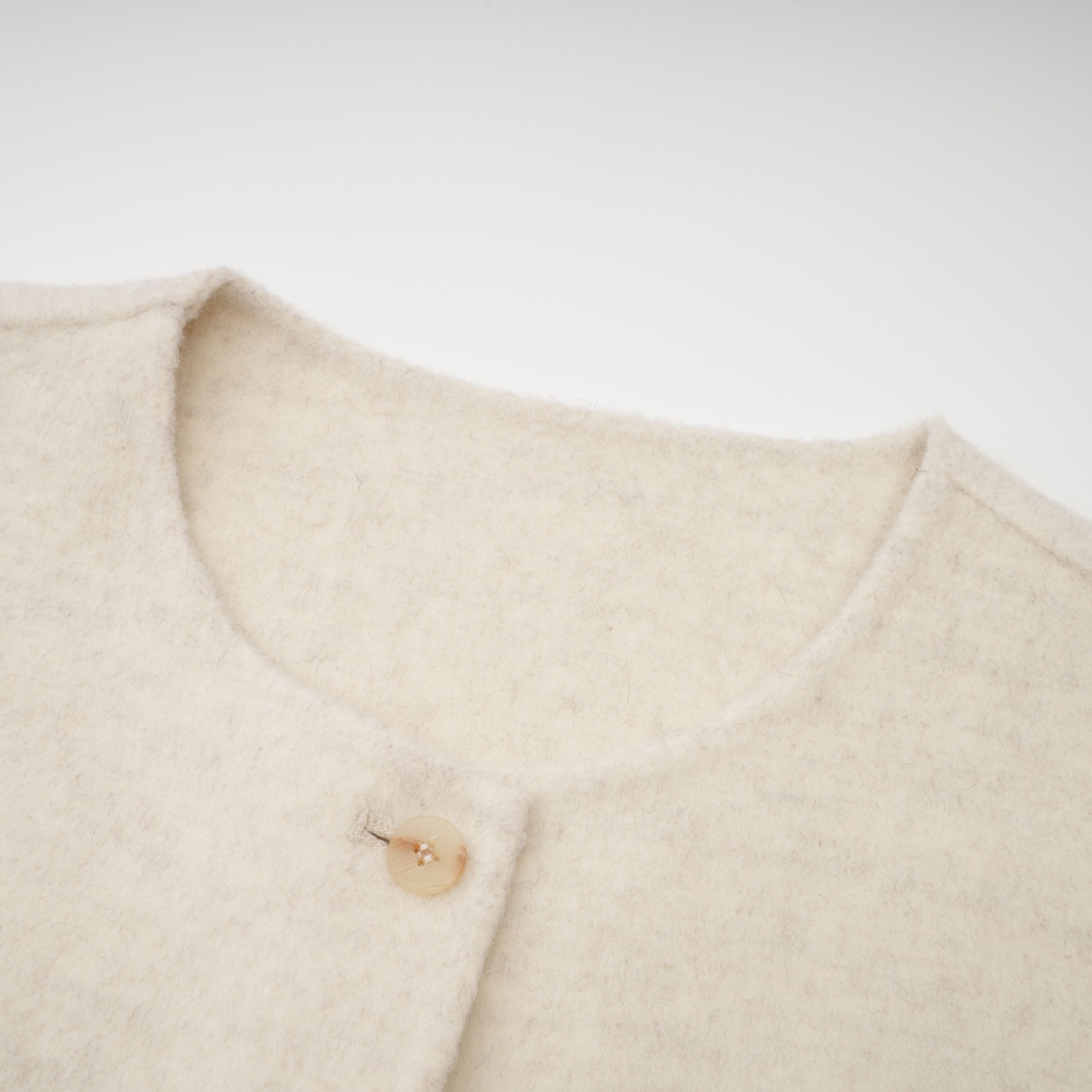 Cecilia White Belted Fur Trim Coat