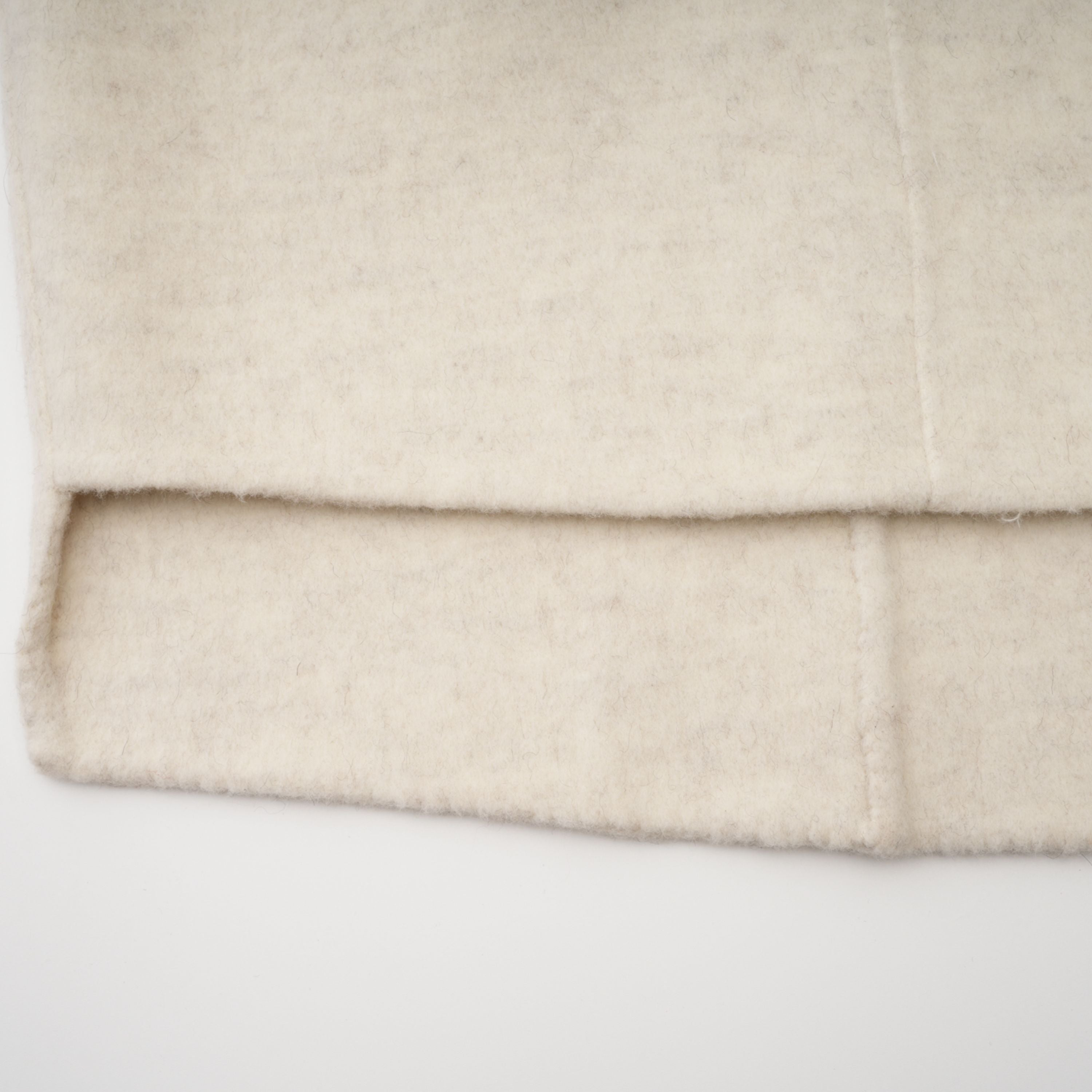 Cecilia White Belted Fur Trim Coat