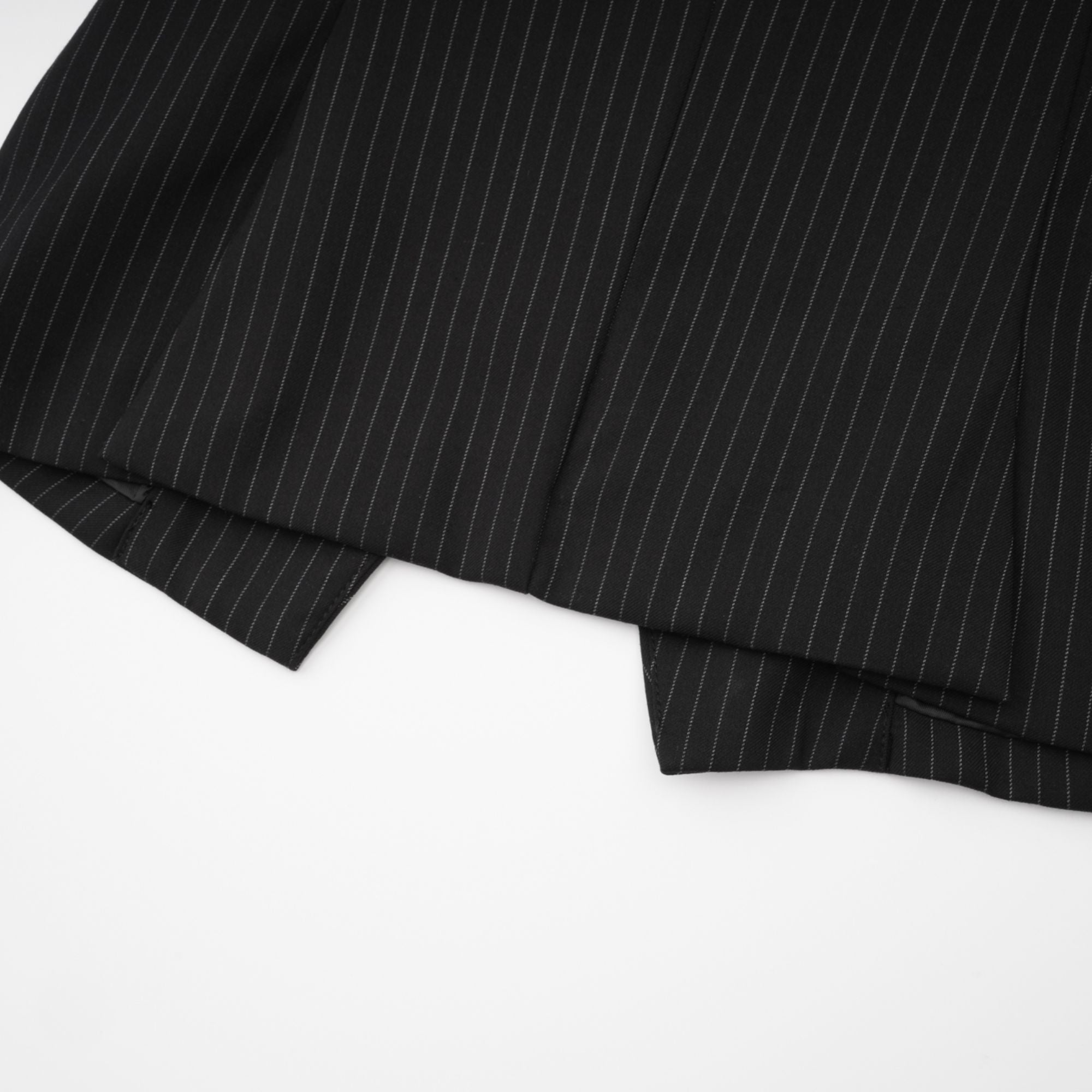 Ariela black striped jacket & skirt matching set