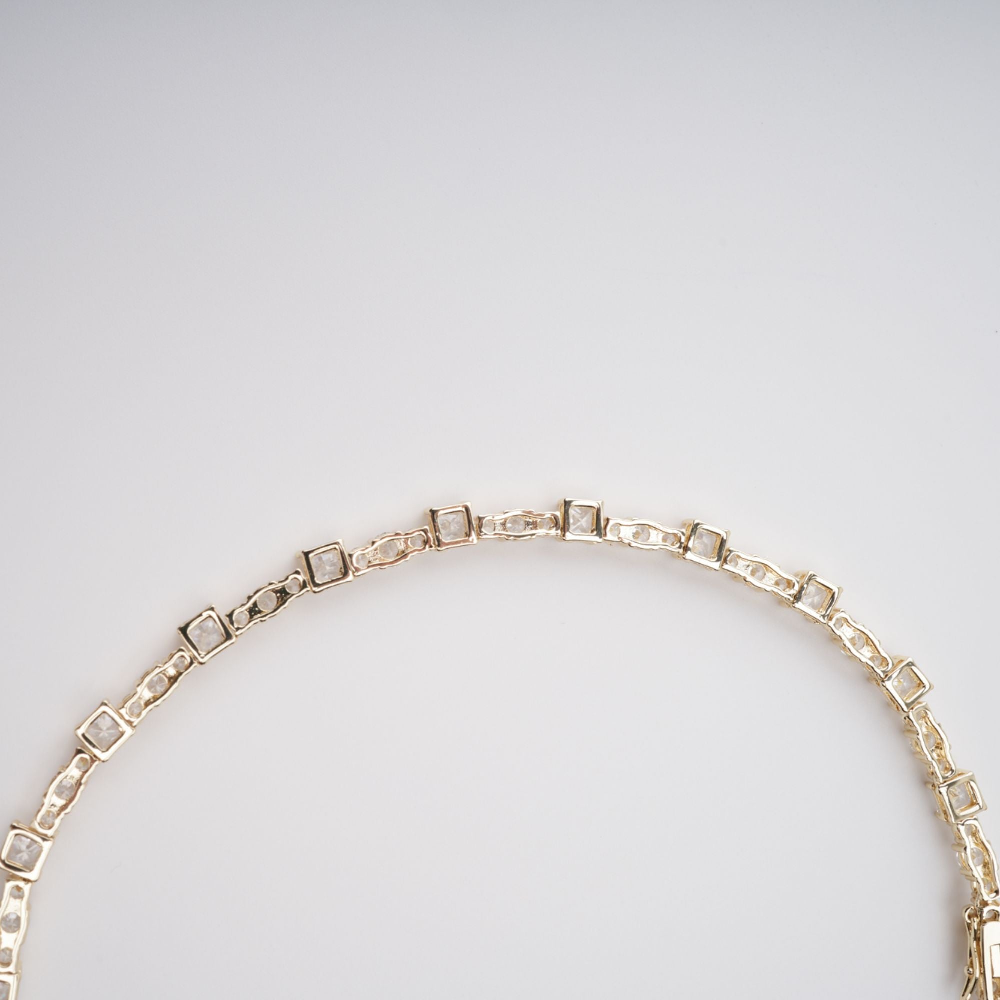 Clémence Gold Tone Oval Gemstone Pendant Necklace