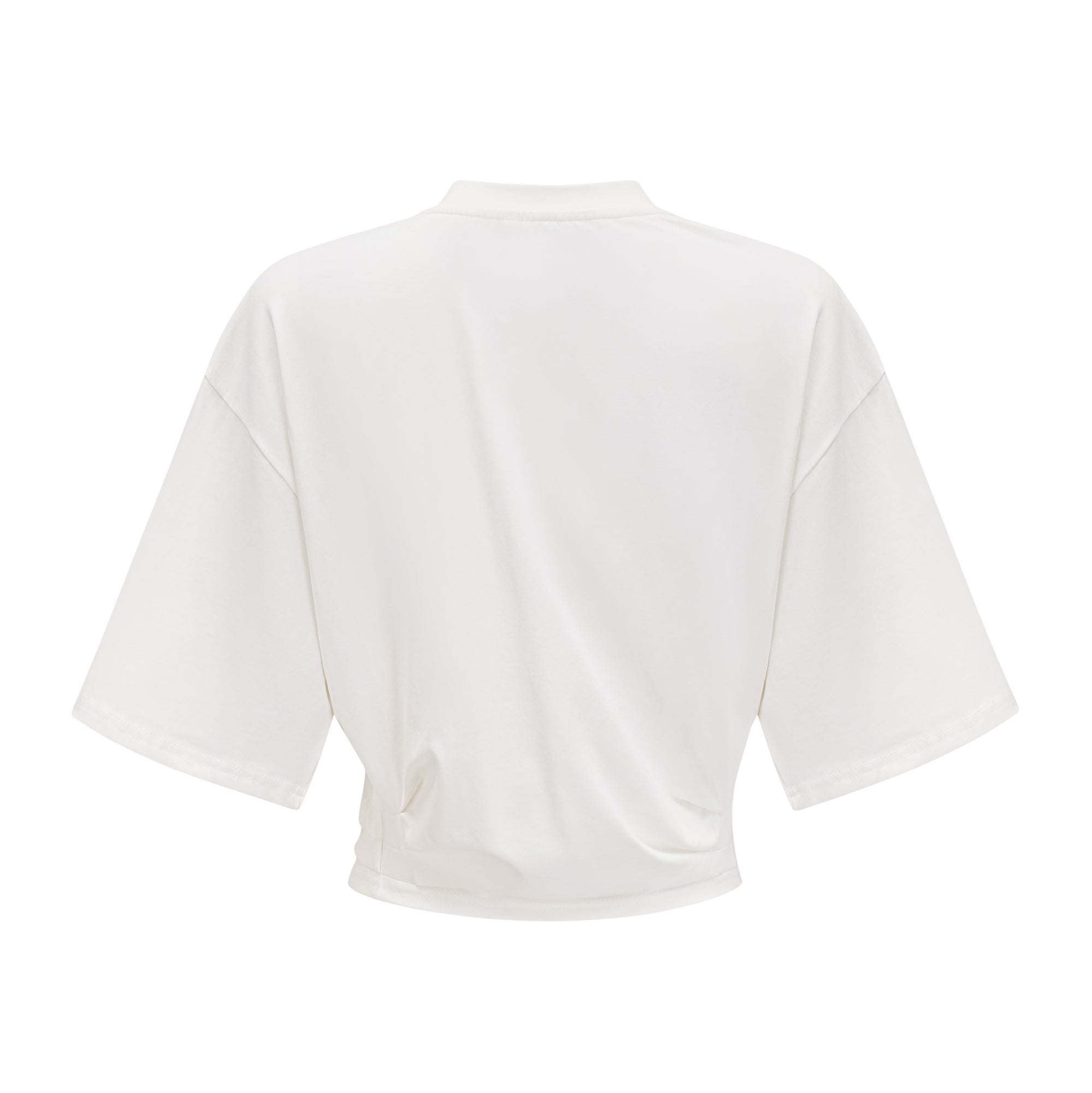 Éva faux-rose cropped T-shirt