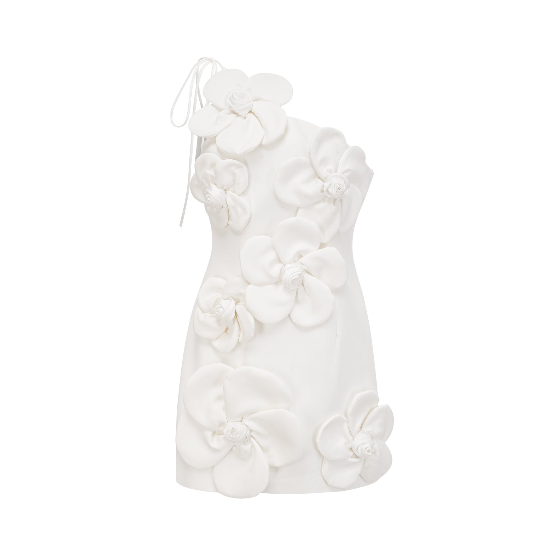 Lillianne Off-Shoulder A-line Mini Dress White