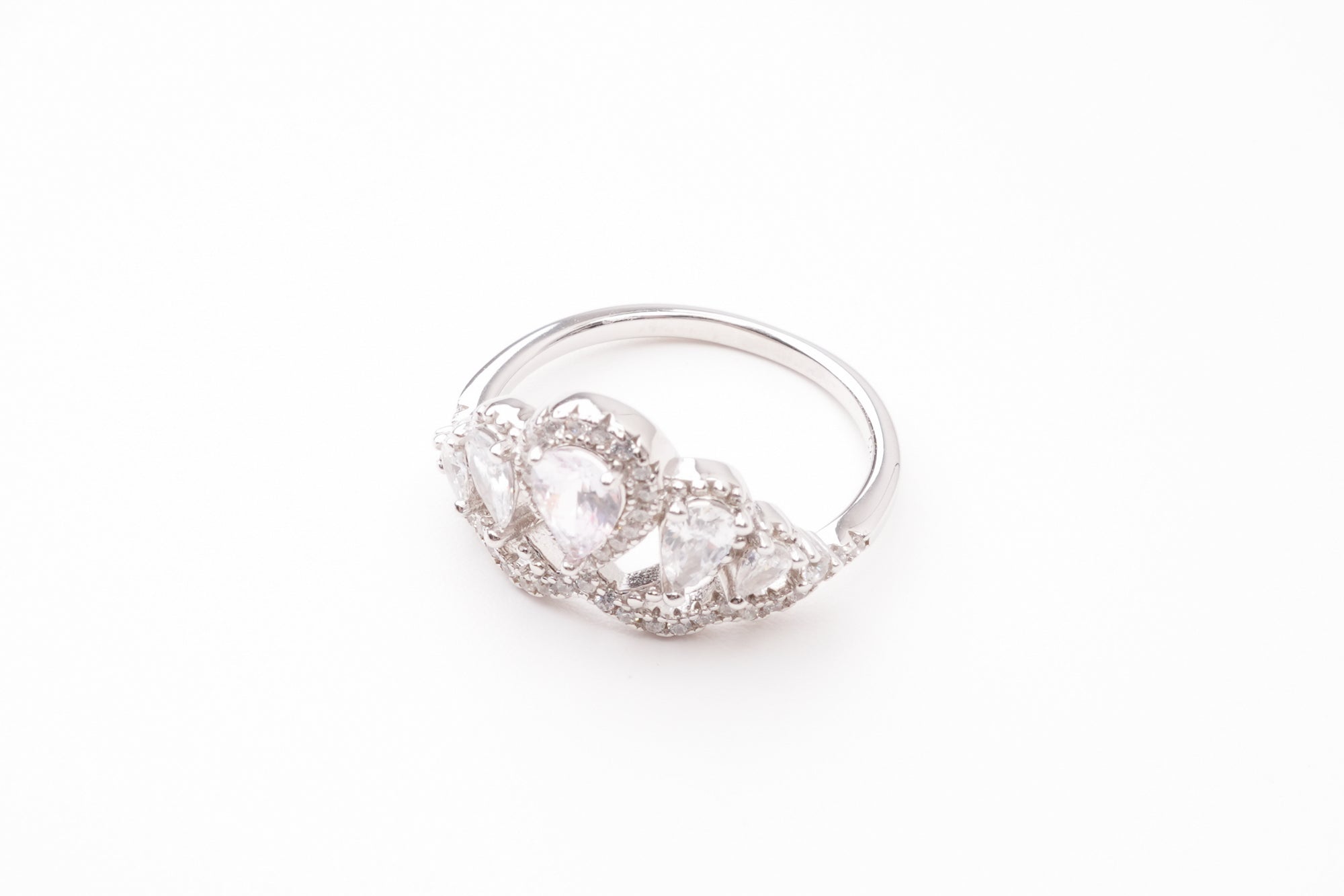 Carmen Pink Crown Silver Ring