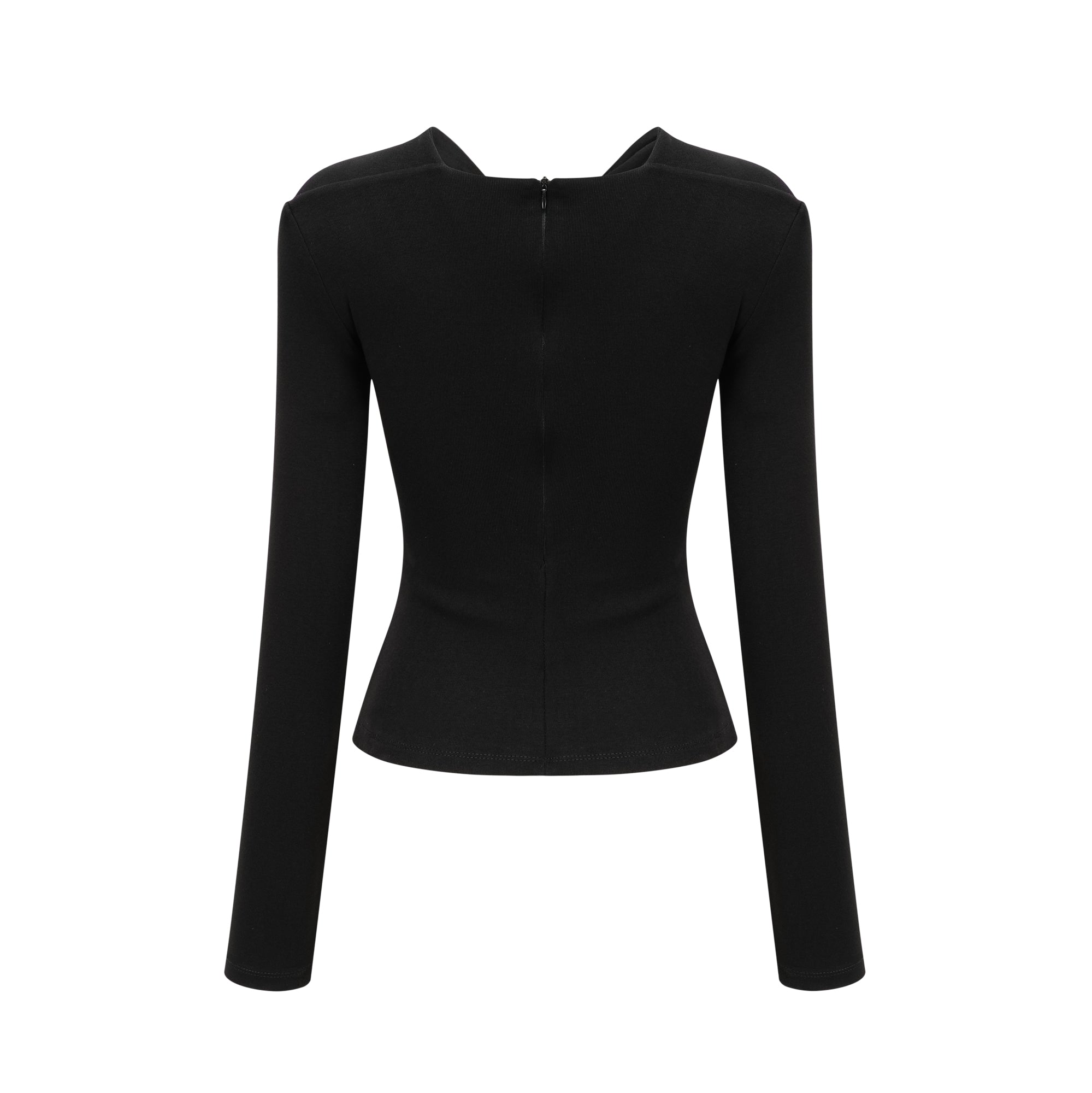 Top Clarabelle con cut-out effetto arricciato 