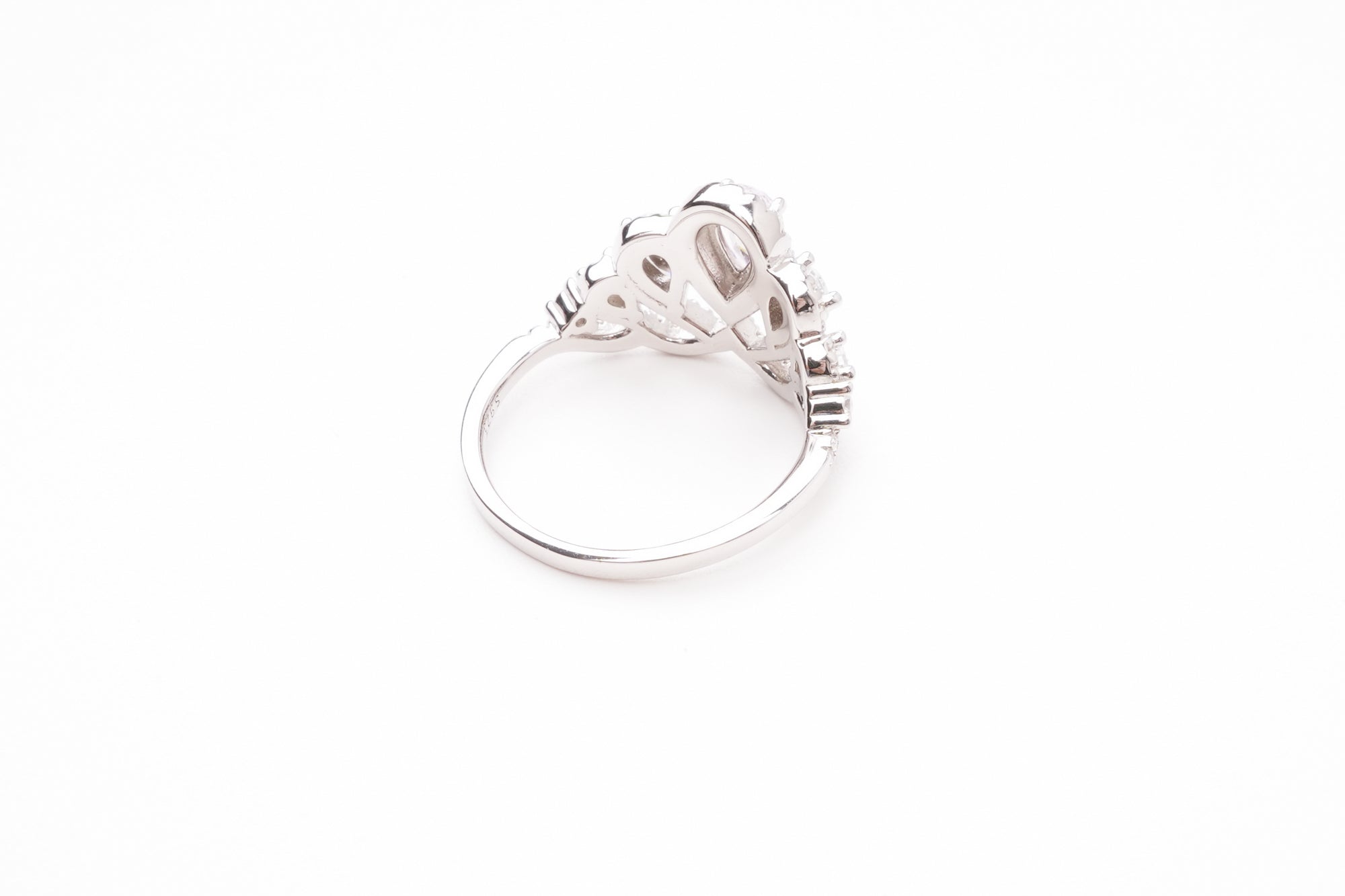 Carmen Pink Crown Silver Ring
