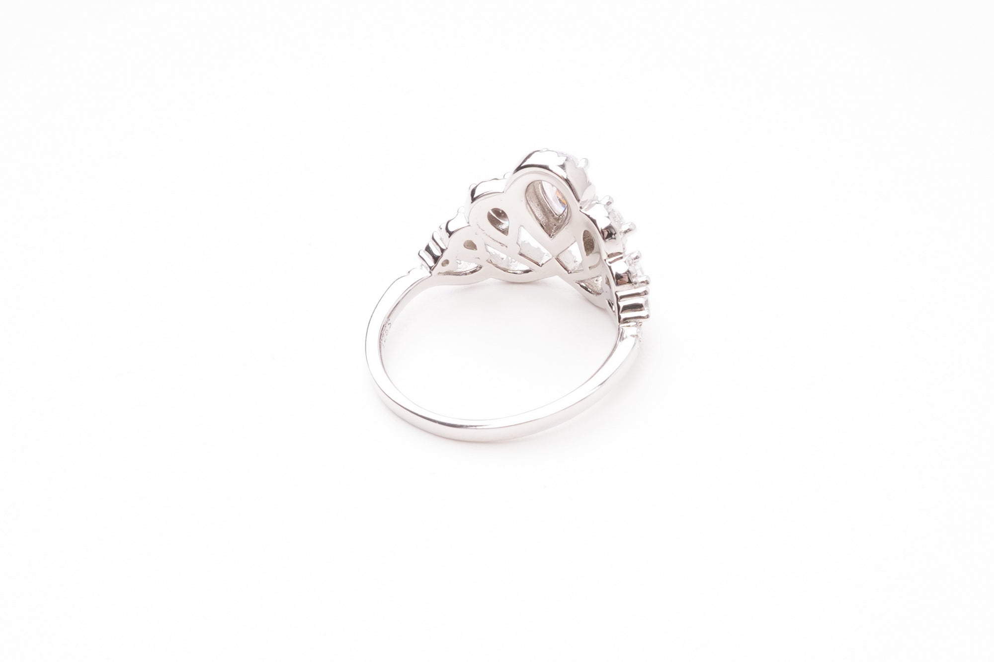Carmen Pink Crown Silver Ring