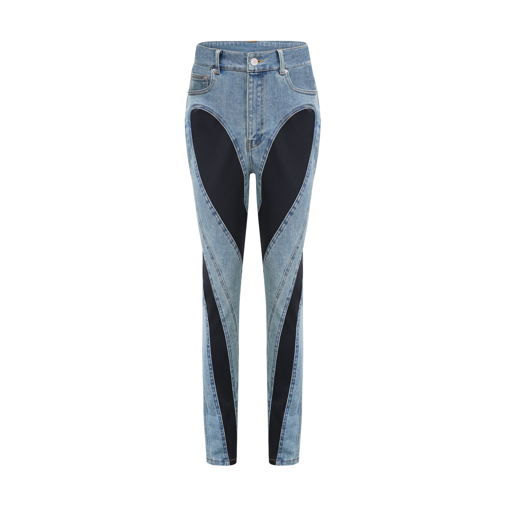Noémie spiral panelled skinny jeans