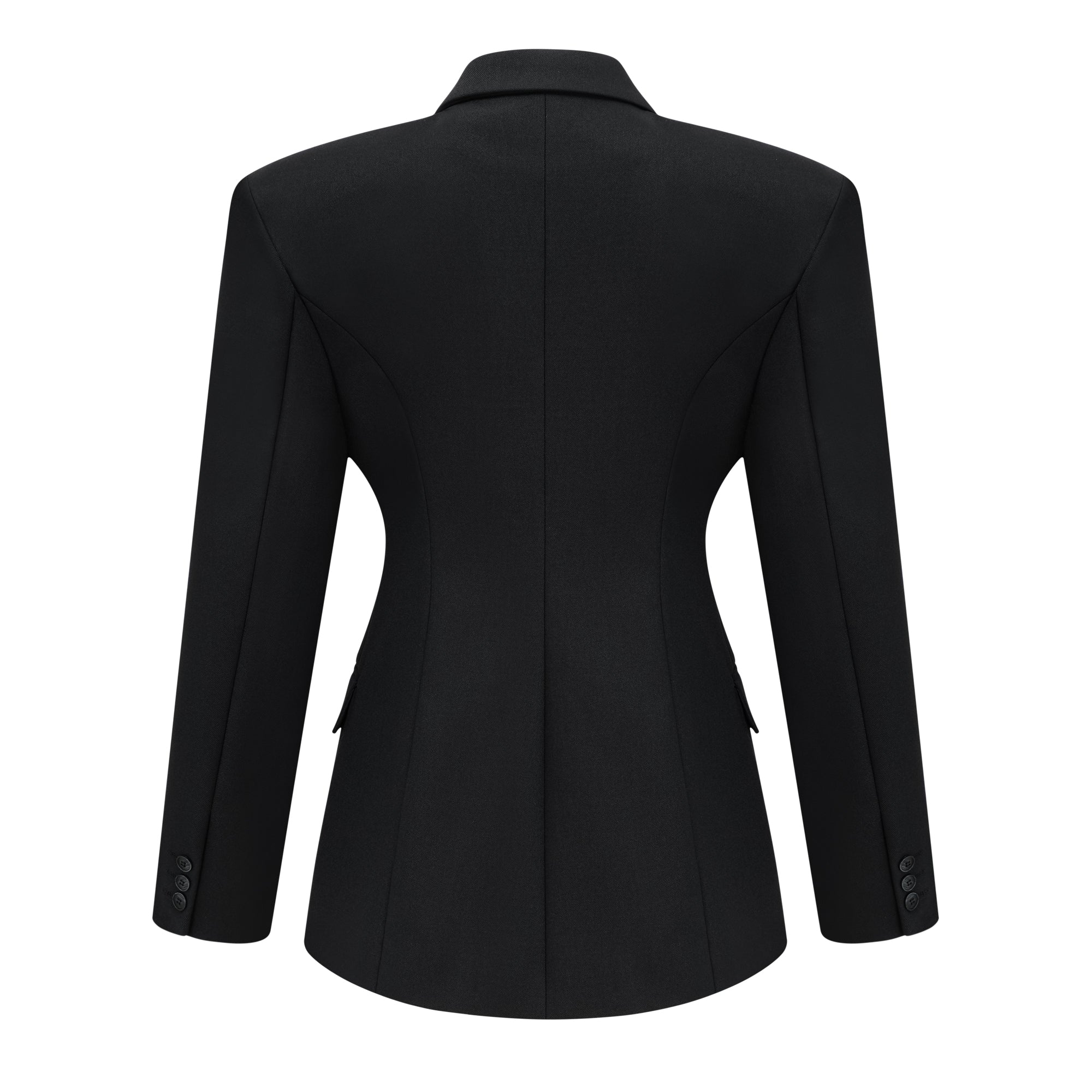 Dianthe Schwarzer, zweireihiger Oversize-Blazer