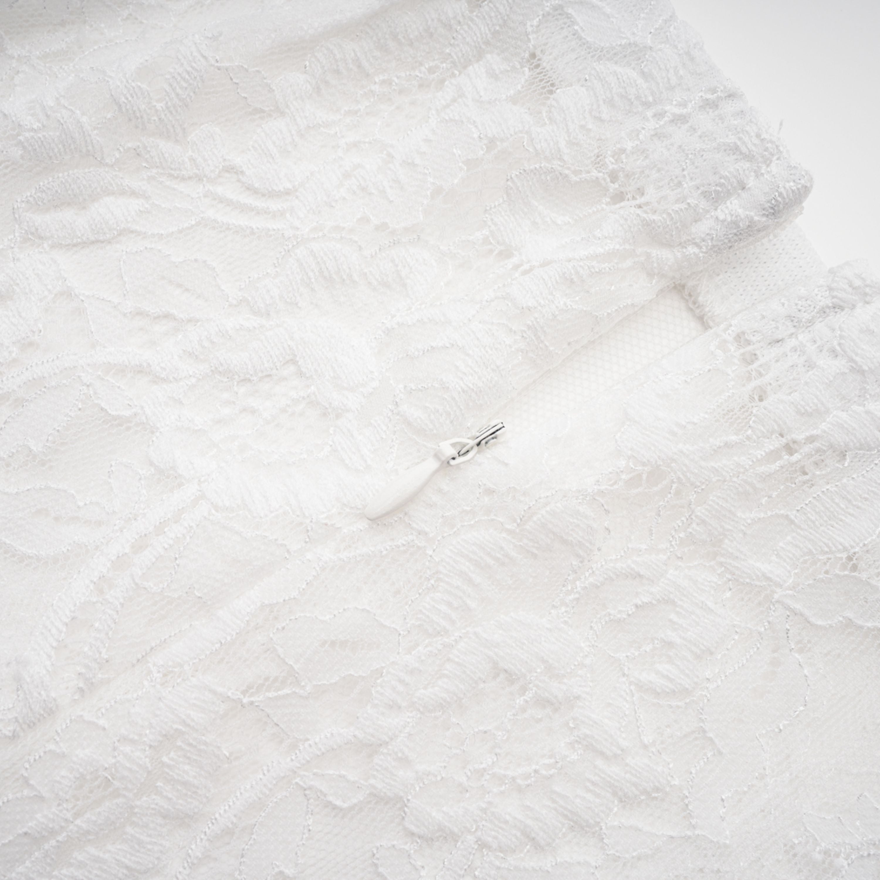 Margherita White Floral Lace Dress & Skirt Set