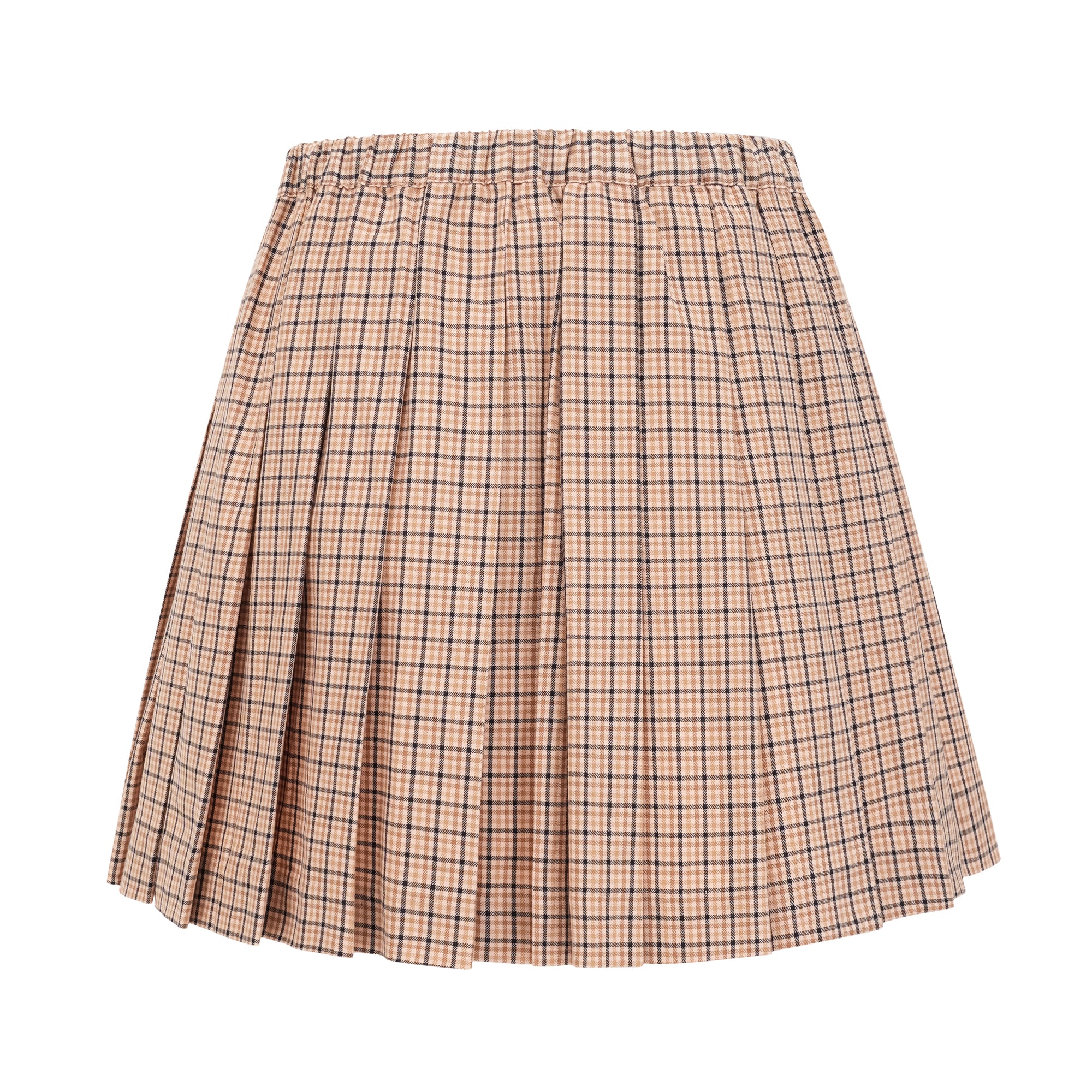 Fabienne checked-pattern pleated skirt