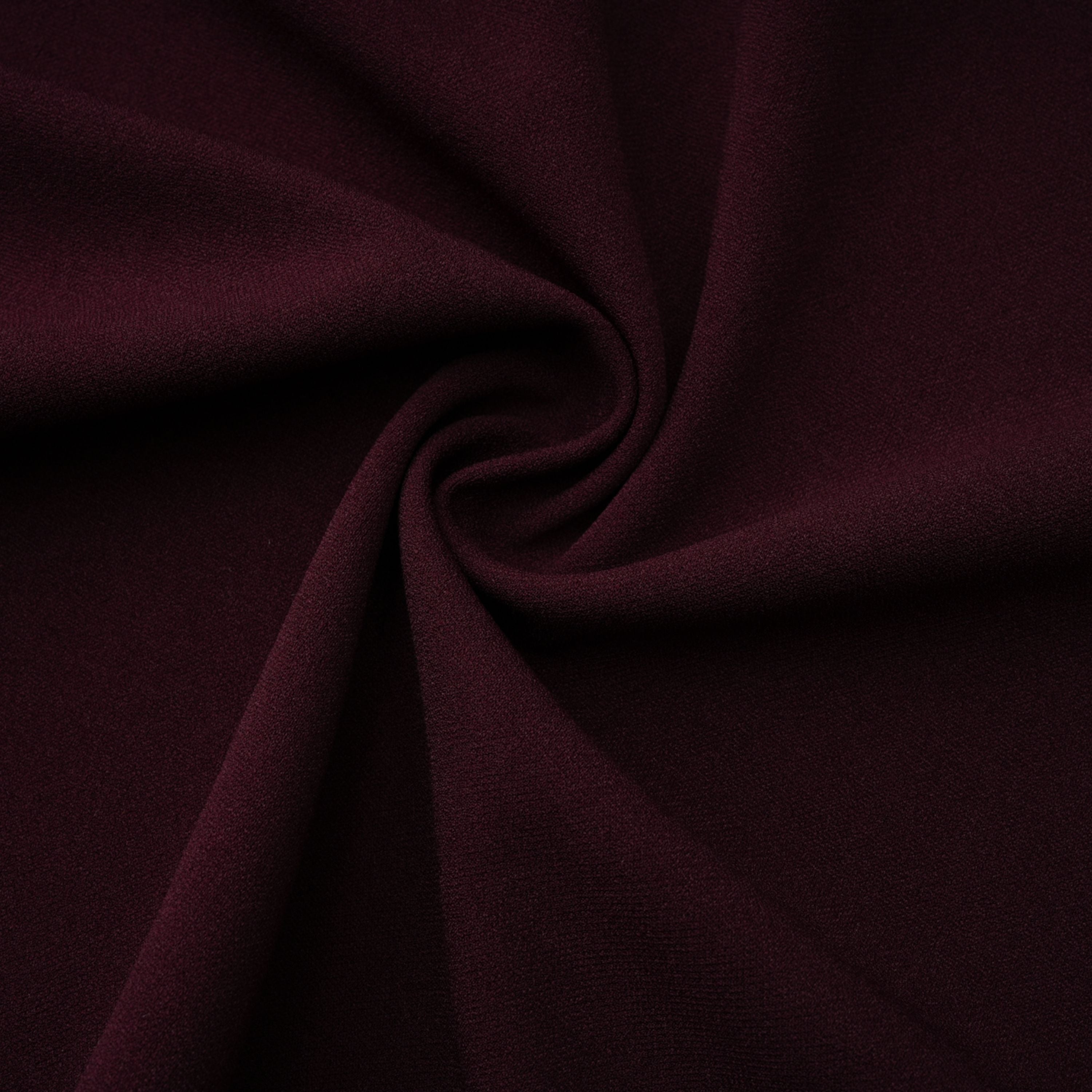 فستان طويل برقبة حلقية من جيوكوندا بورغندي مع لوحة من الدانتيل