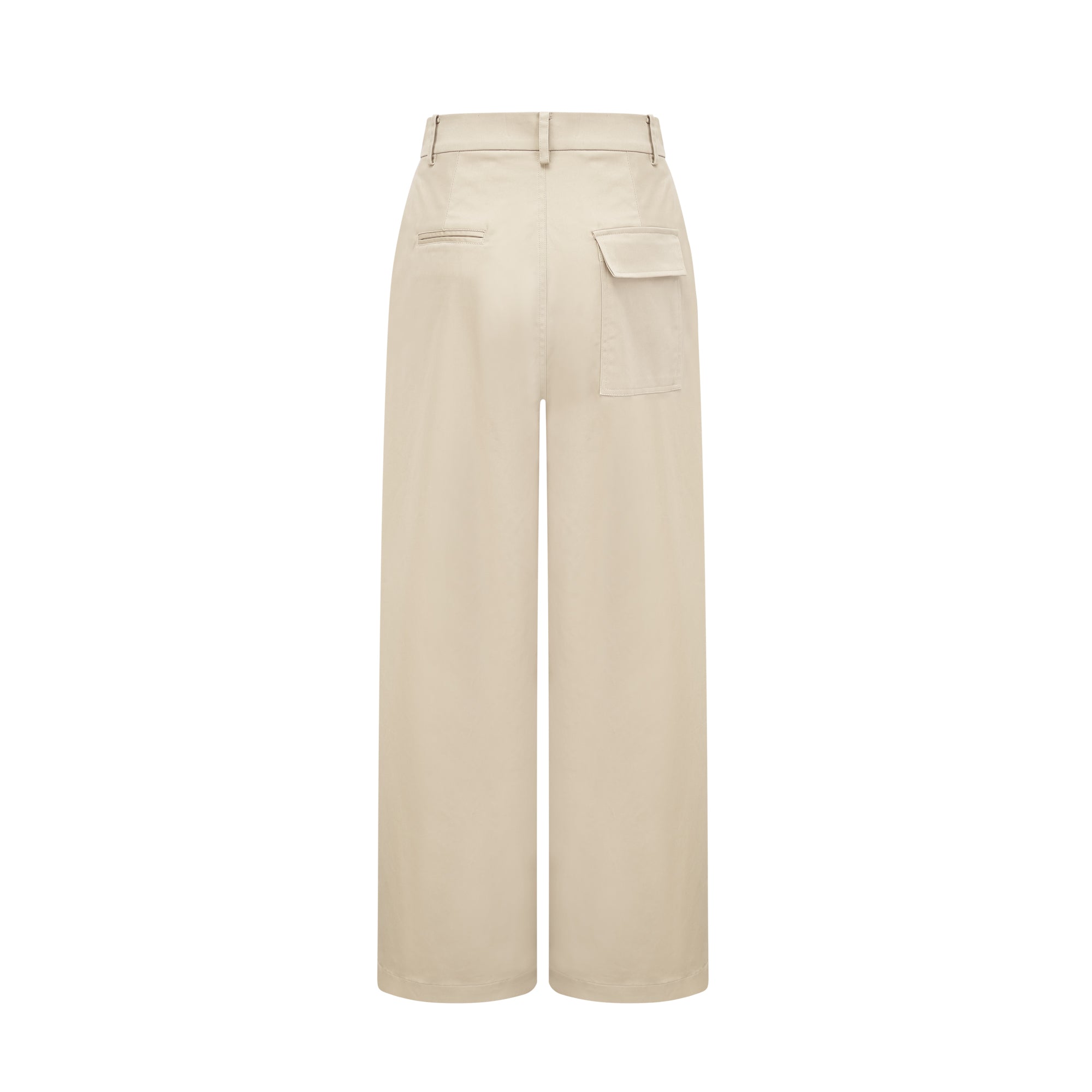 Odette wide-leg cotton trousers