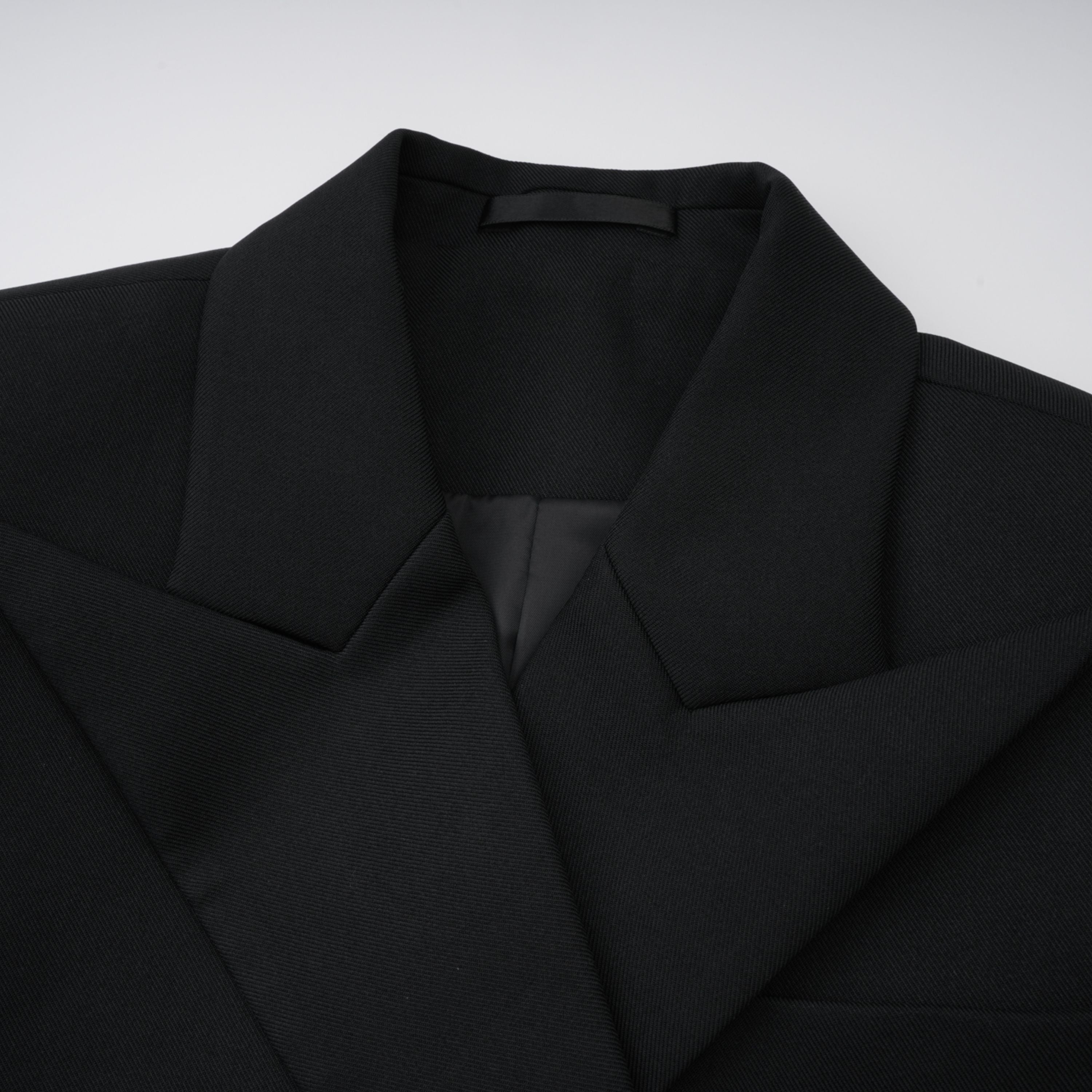 Dianthe Black Double-Breasted Oversize Blazer