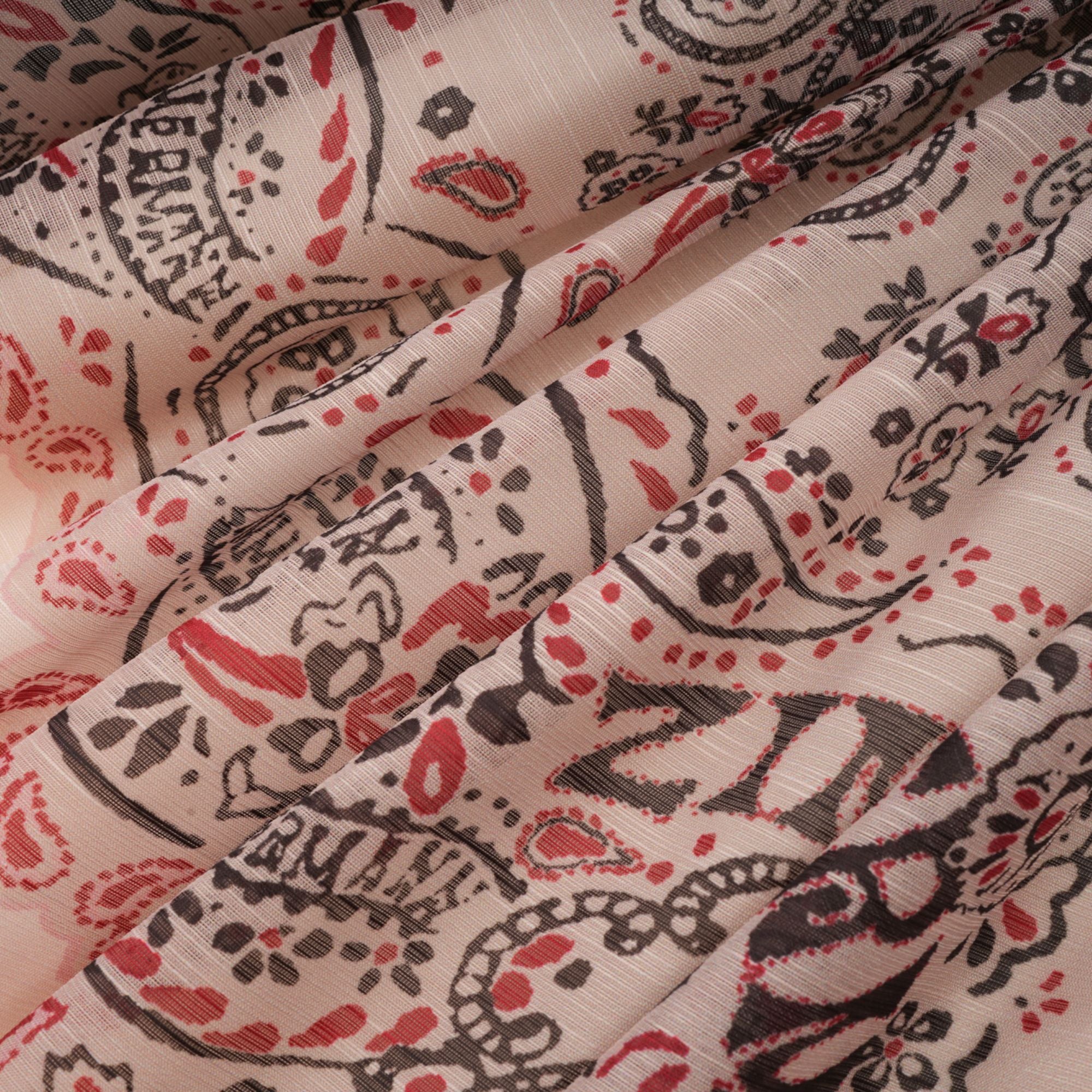 Sabine high-waisted pattern-printed midi dress
