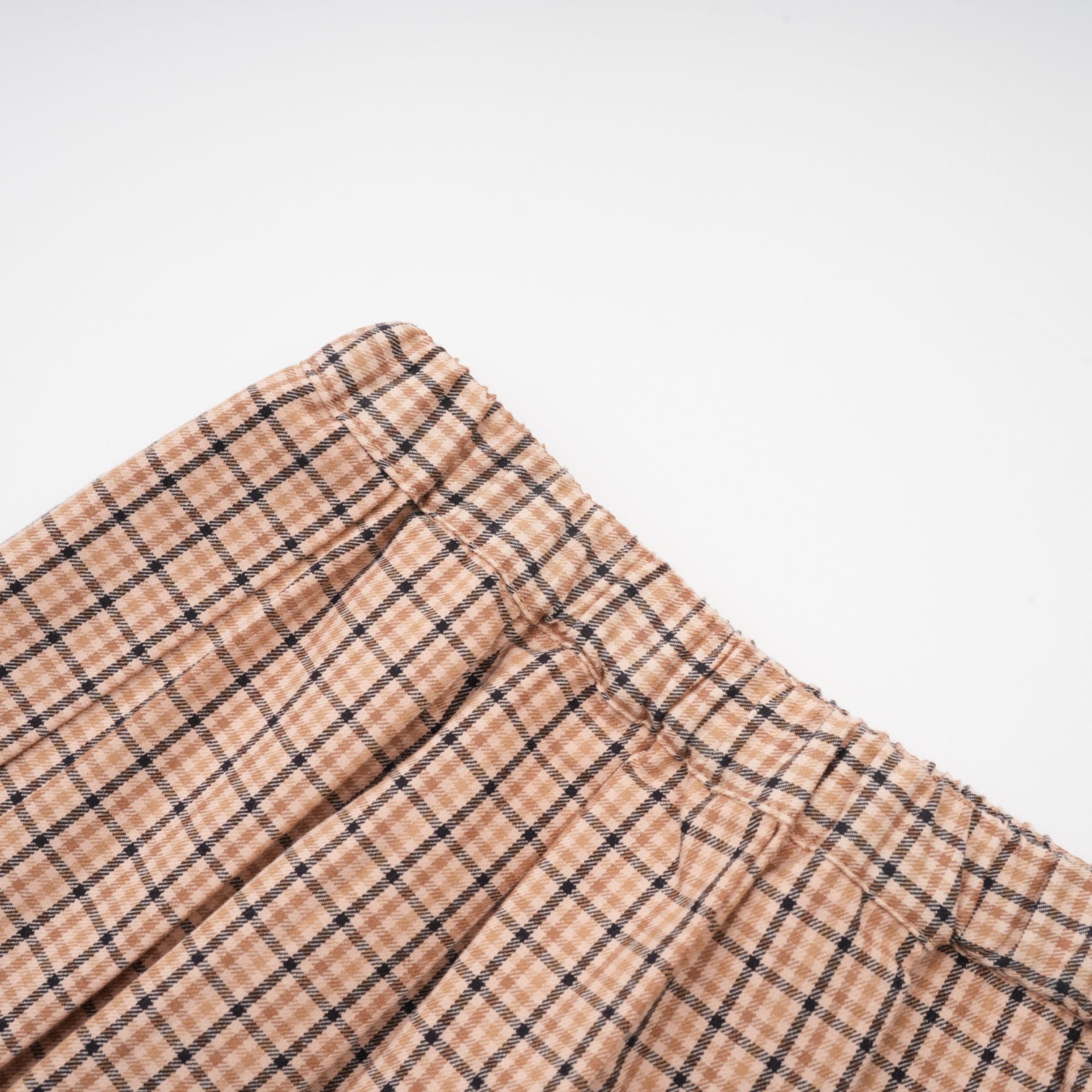 Fabienne checked-pattern pleated skirt